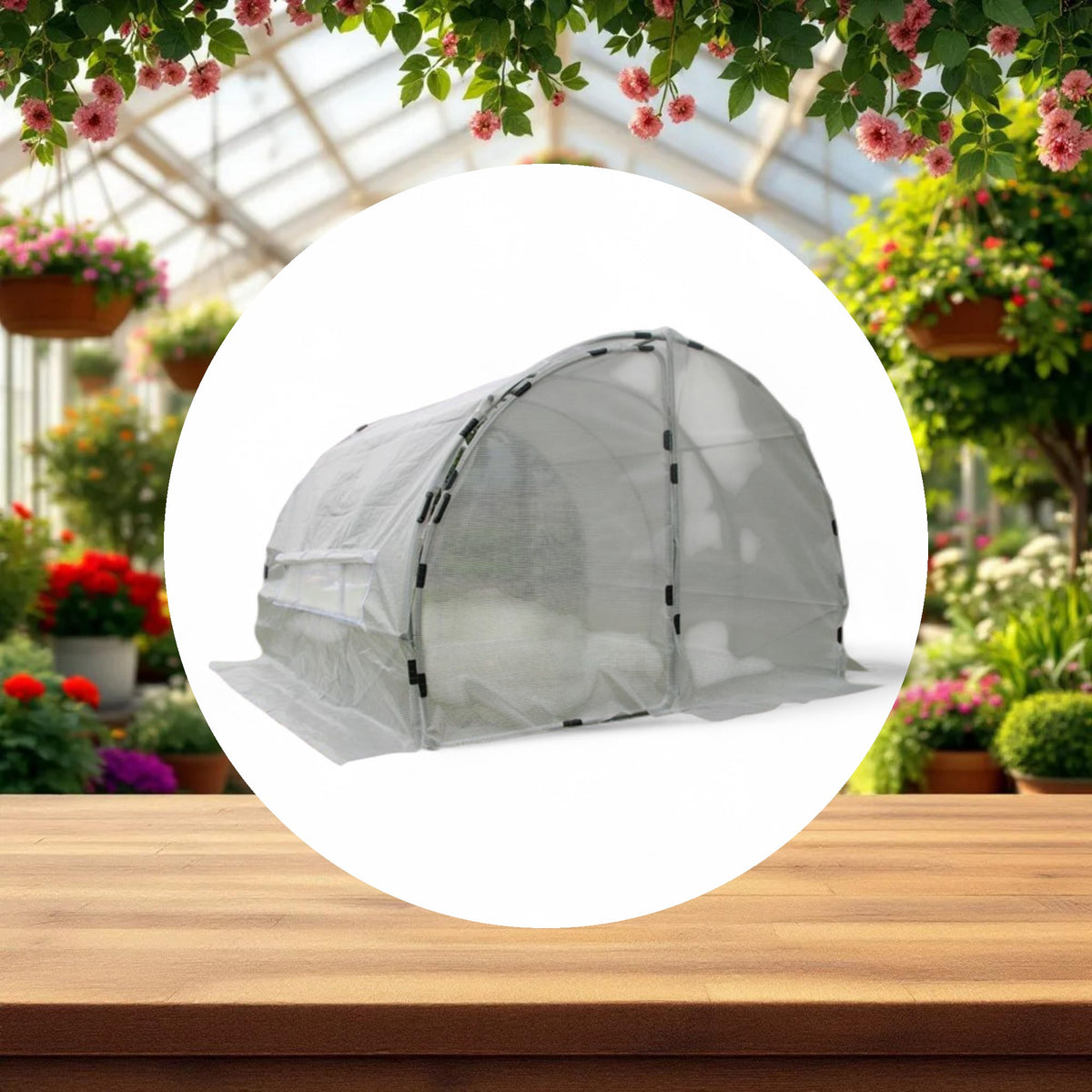 GROW1 Heavy-Duty Greenhouse Hoop House (10ft x 10ft x 6.5ft) - Image 3