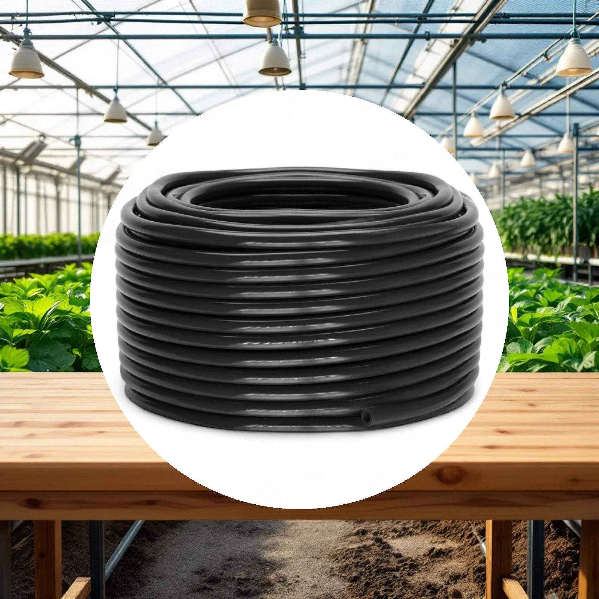 GROW1 Black Vinyl Tubing I.D. 1in x 25ft - Image 3