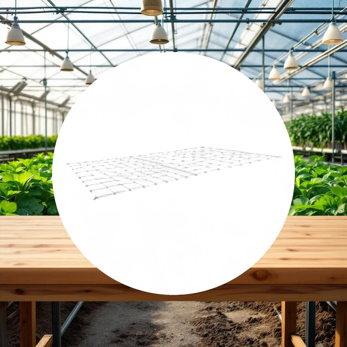 GROW1 Grow Tent Flexible Trellis Netting 5ft x 10ft (4in Holes) - Image 2