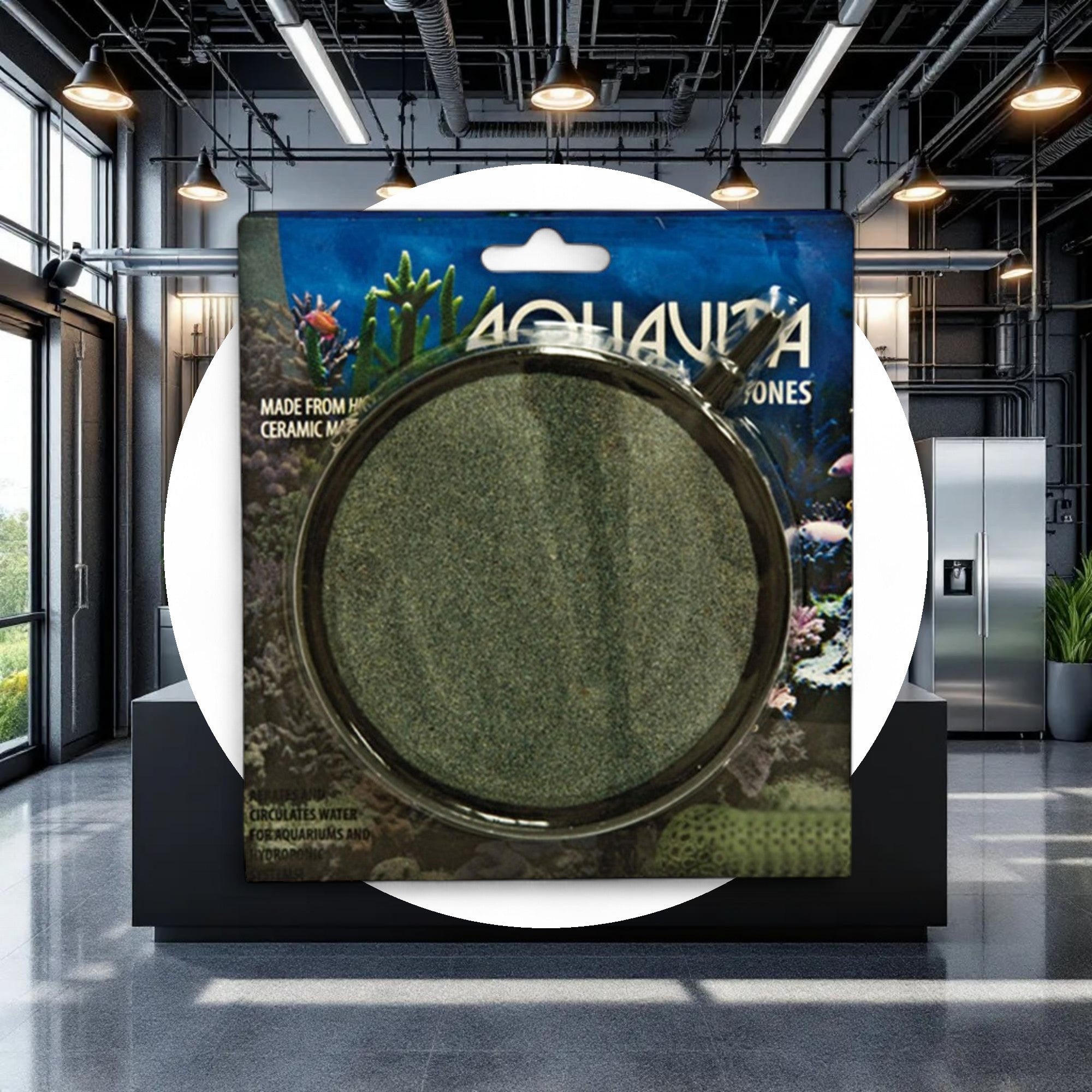 AquaVita 8'' Round Air Stone - Image 2