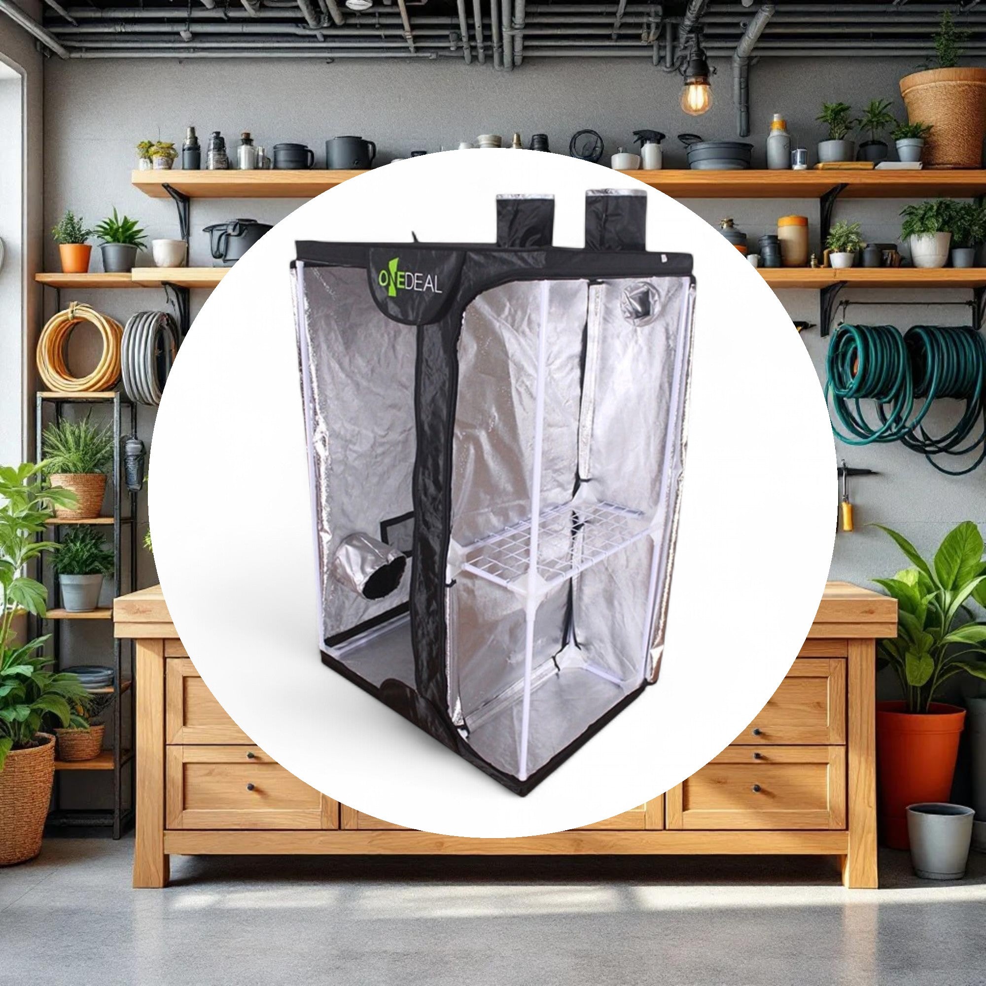 OneDeal VegFlower Grow Tent 3ft x 2ft x 4ft 4in - Image 3