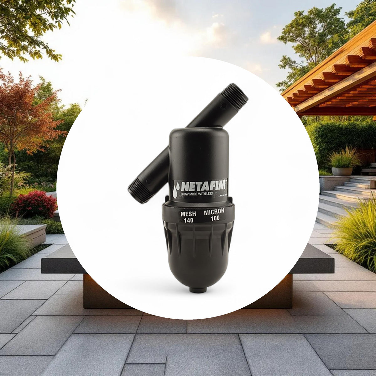 Netafim Manual Disc Filter 3/4in MPT x MPT 140 Mesh 1-17GPM - Image 4