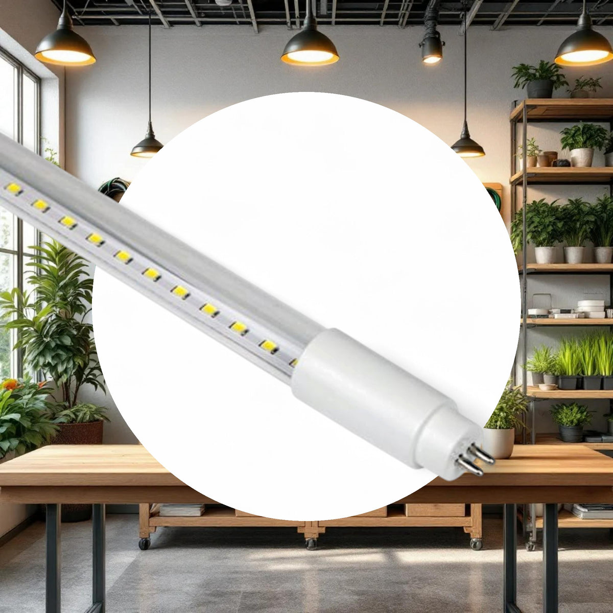 4' SupremeLux 24w T5 LED Bulbs - Full Spectrum White 6500k - Image 3