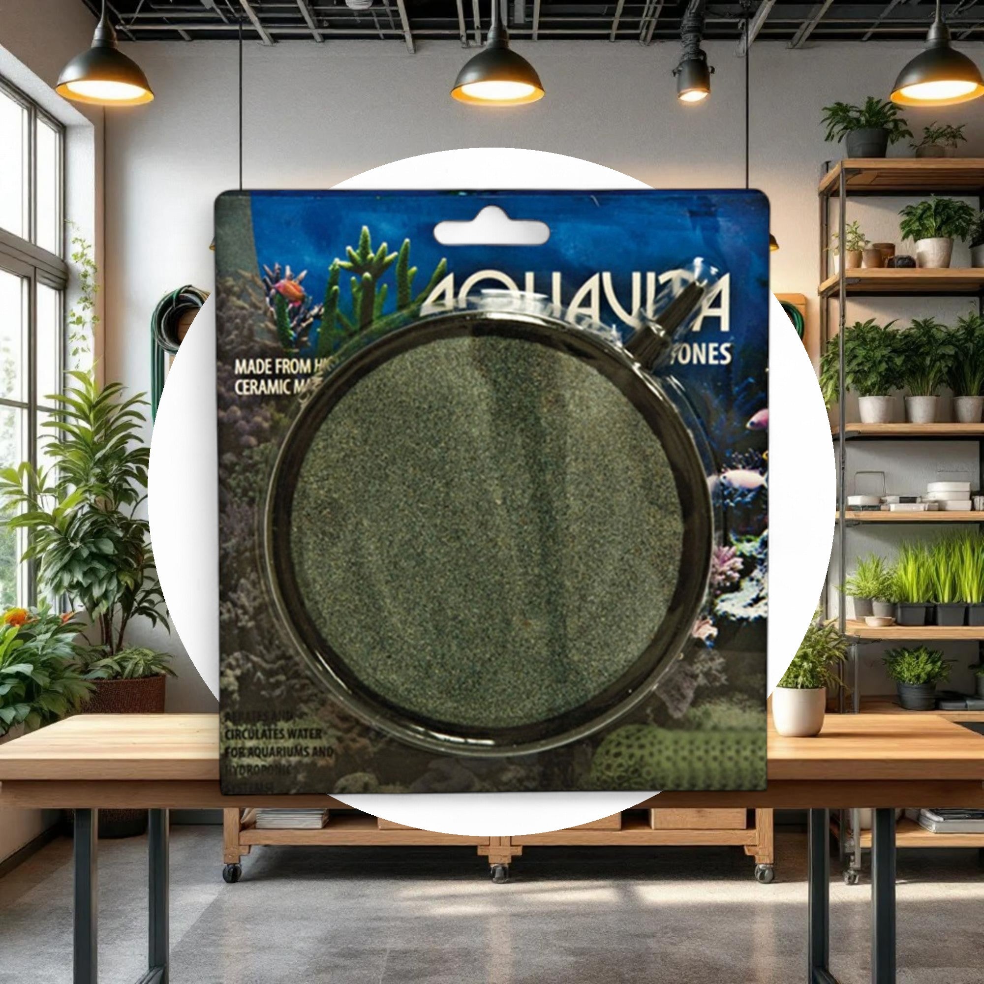 AquaVita 6'' Round Air Stone - Image 2