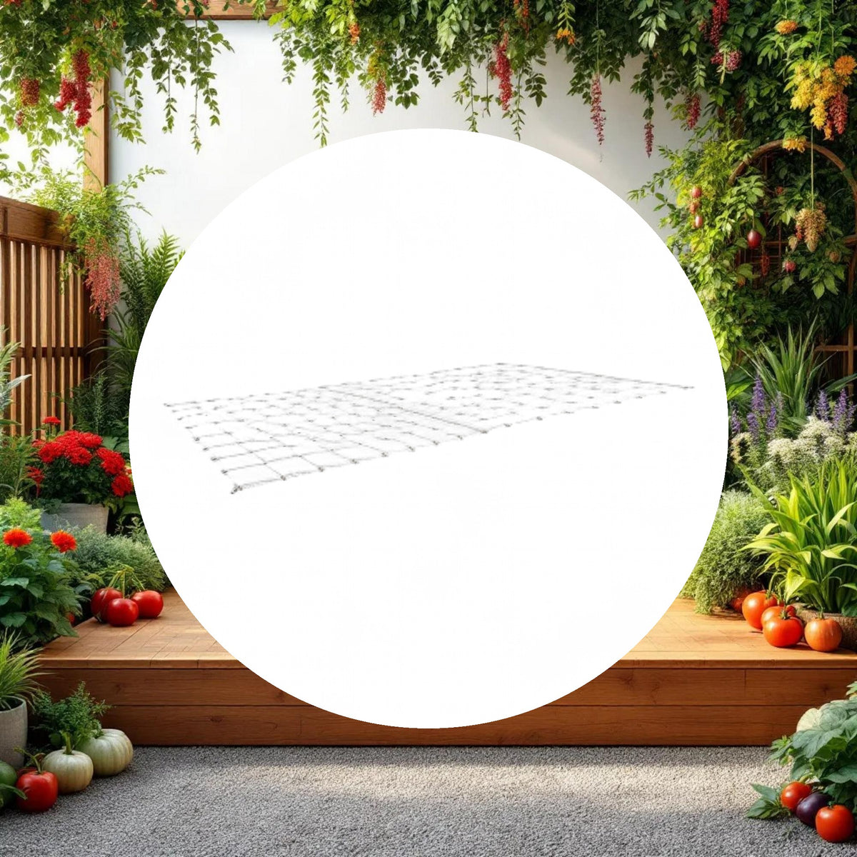 GROW1 Grow Tent Flexible Trellis Netting 4ft x 8ft (6in Holes) - Image 5