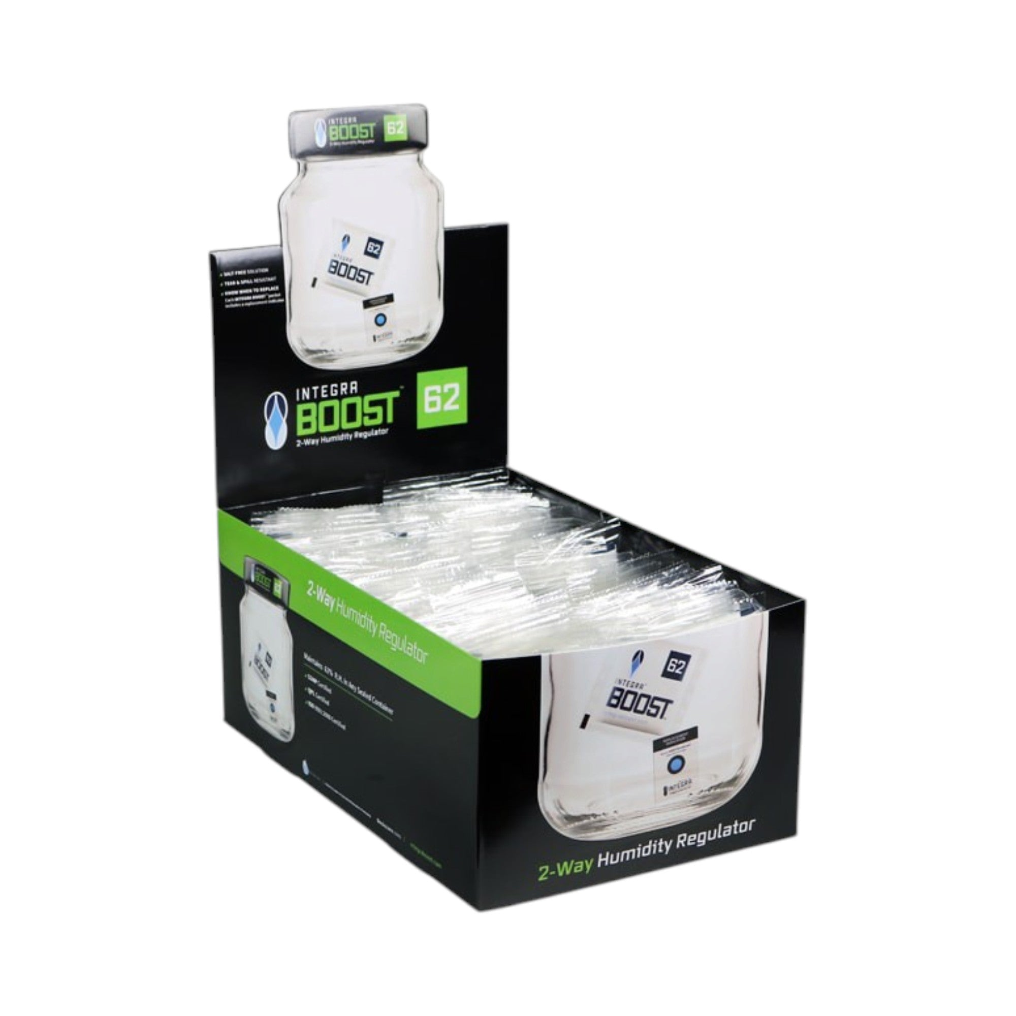 Integra Boost 2-Way Humidity Control 8 Gram 62% RH w/ Retail Display (144pcs/Box)