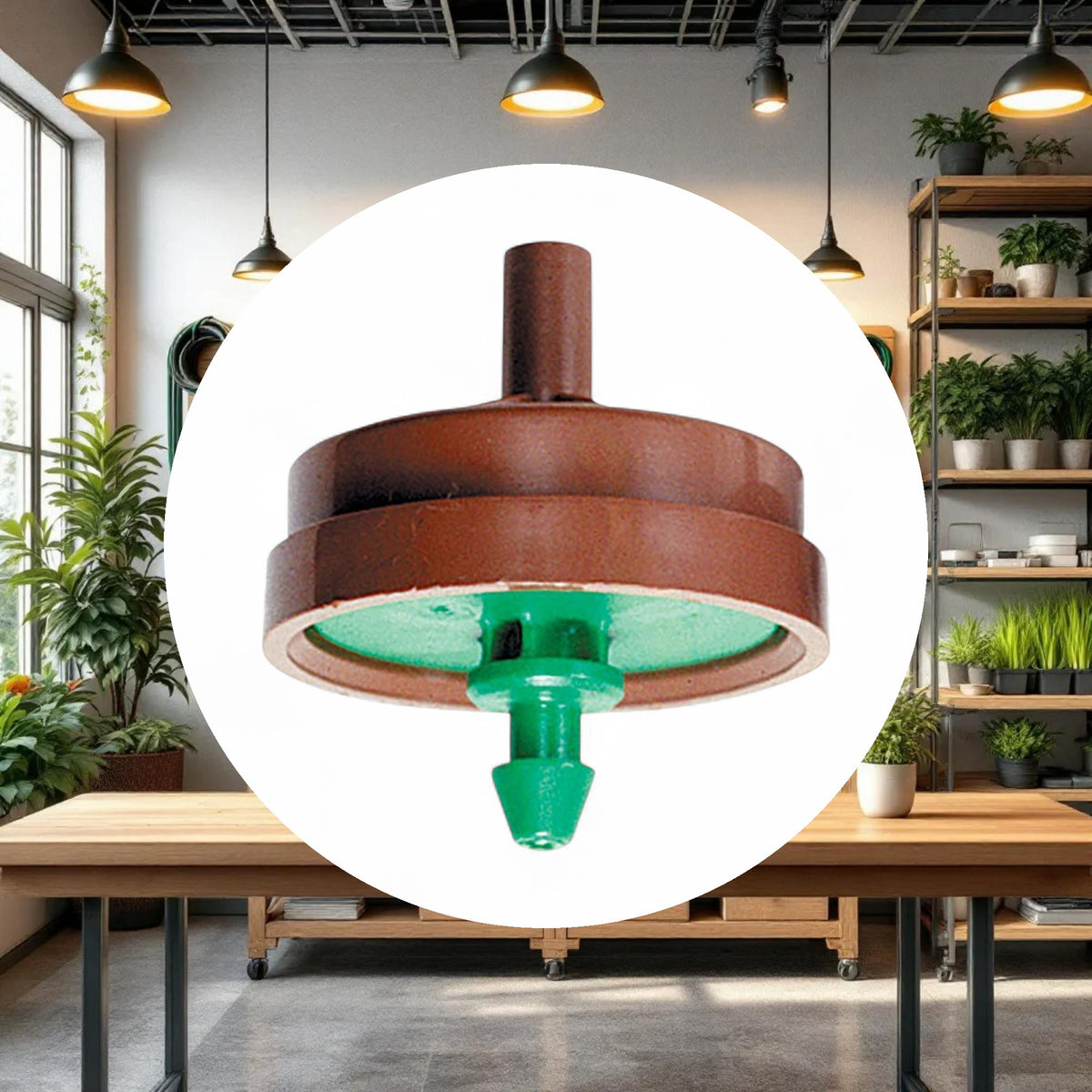 Netafim Woodpecker Pressure Compensating Dripper 2.0GPH Brown/Green (250pcs/Bag) - Image 2