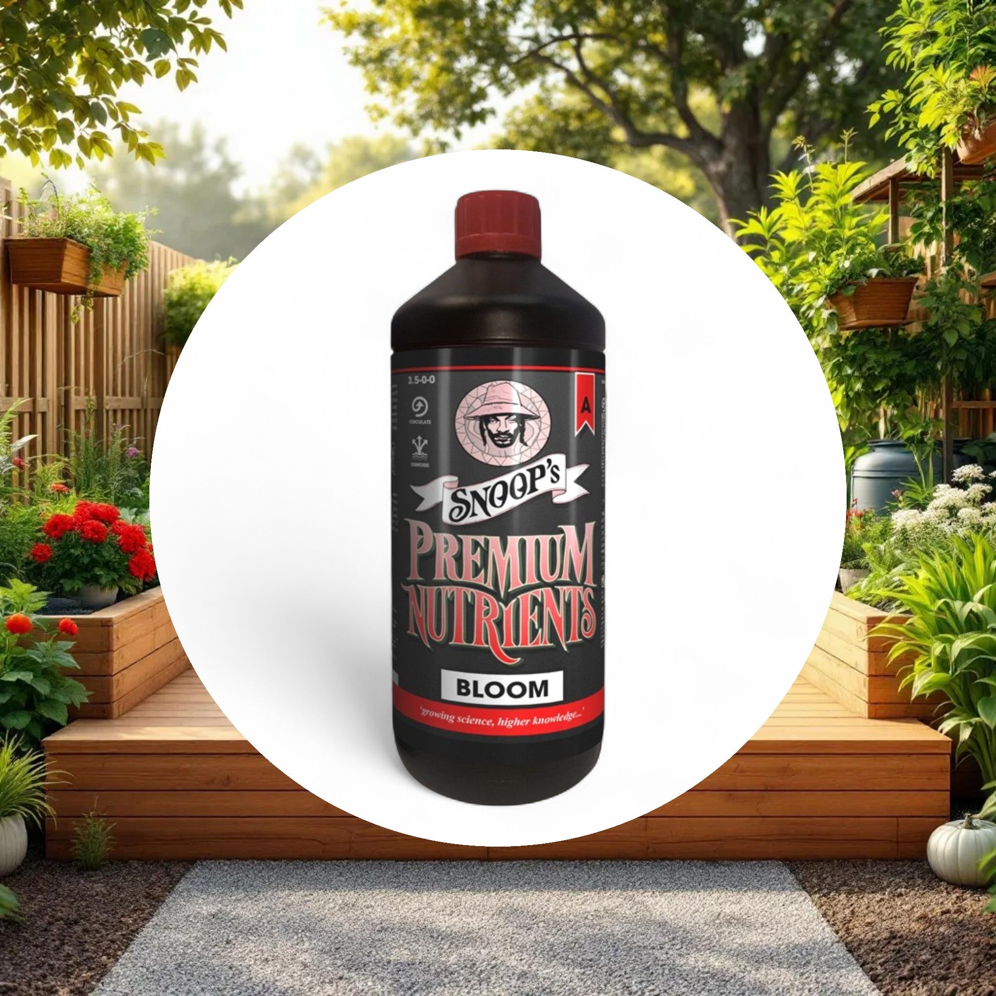 Snoop's Premium Nutrients Bloom A Non-Circulating 1ltr 3.1-0-0 (Soil, Hydro Run To Waste) - Image 5