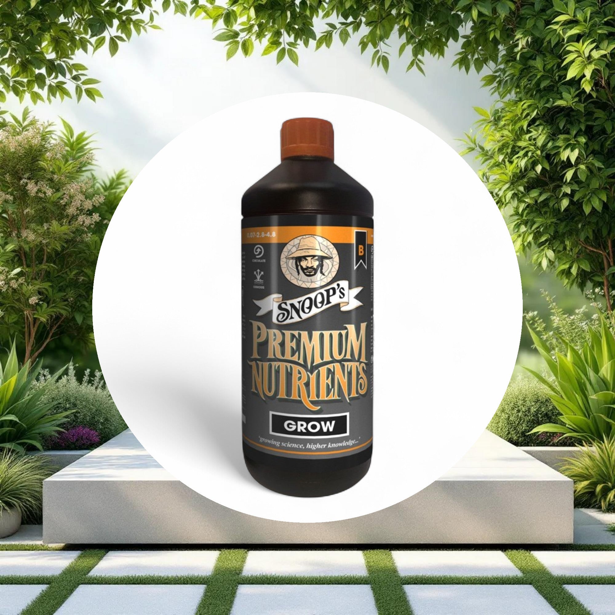Snoop's Premium Nutrients Grow B Non-Circulating 10ltr 0.1-2.8-5 (Soil, Hydro Run To Waste) - Image 2