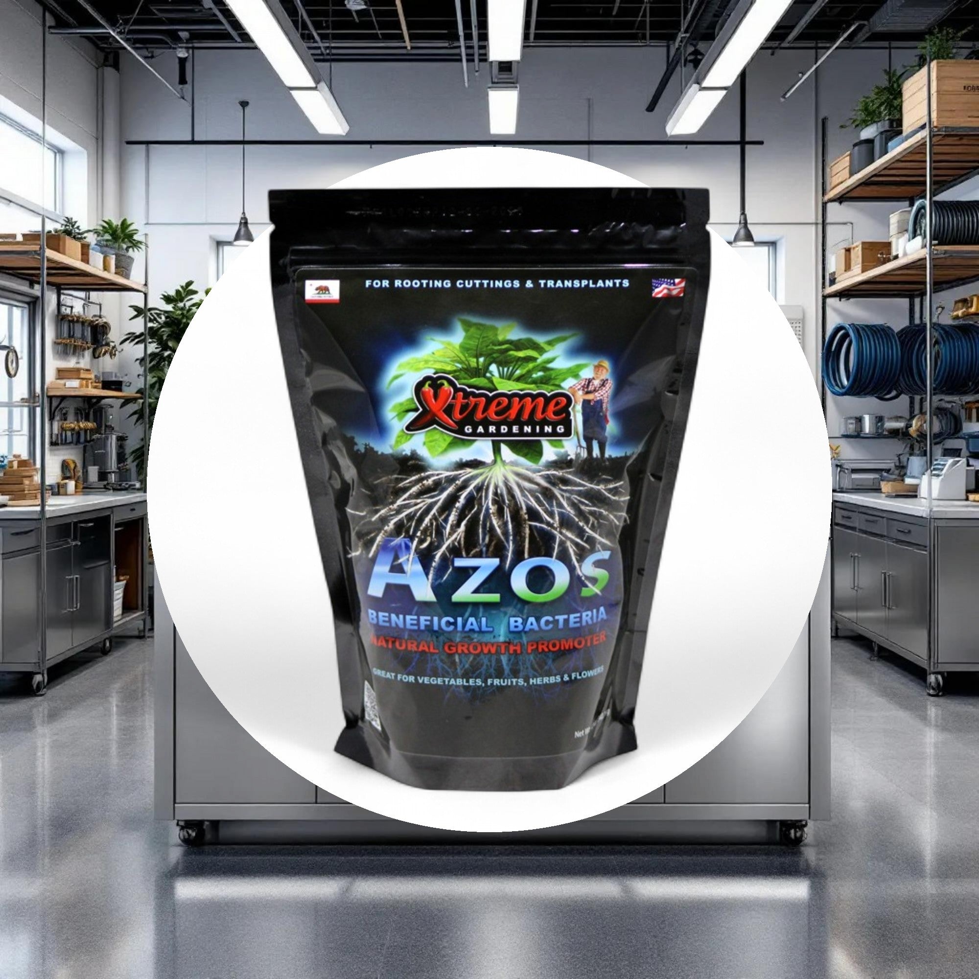 Xtreme Gardening AZOS Beneficial Bacteria Natural Growth Promoter 12oz - Image 3