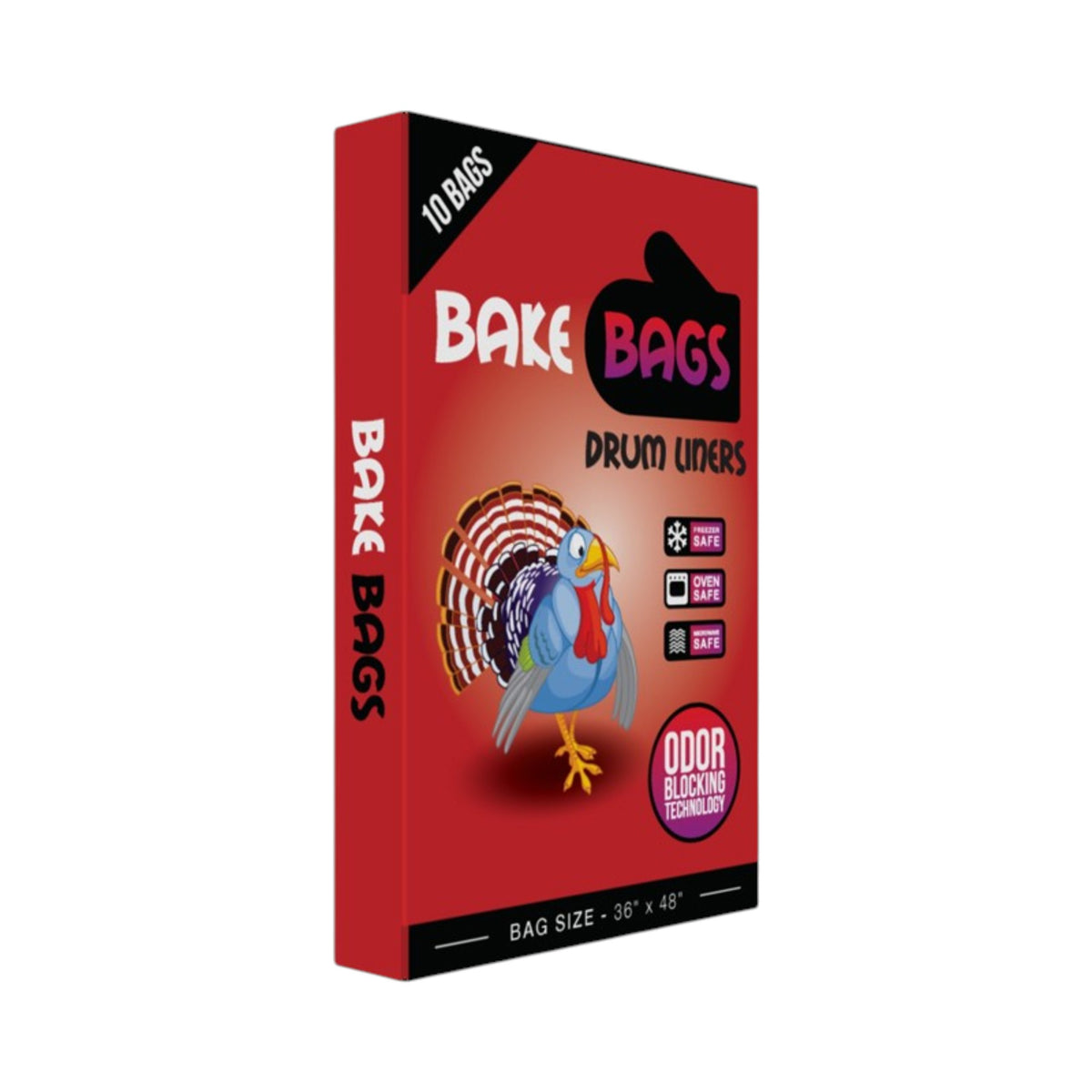 Bake Bags Drum Liners 55 Gallon 36in x 48in (10 Pack)