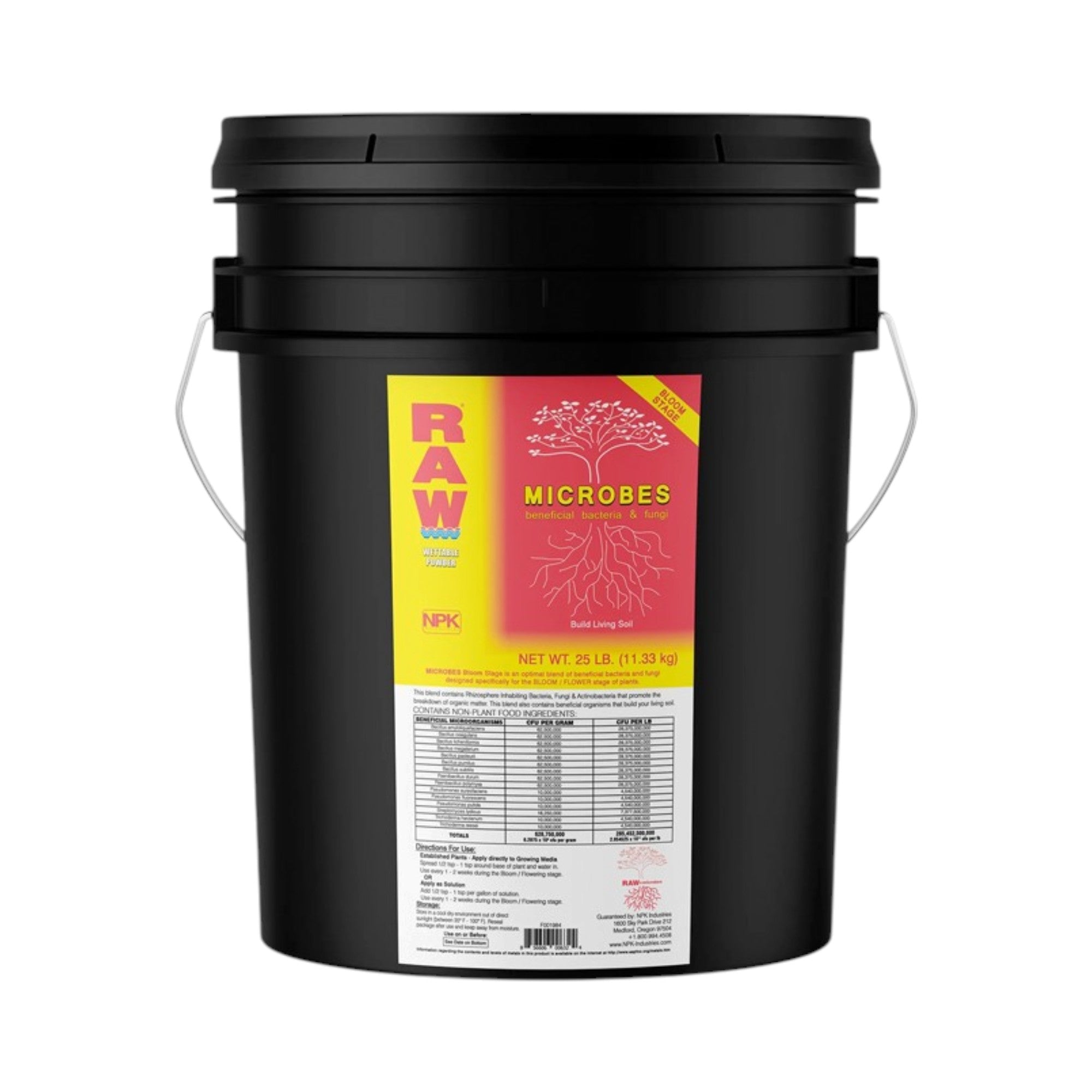 NPK RAW Microbes Bloom Stage 25lbs