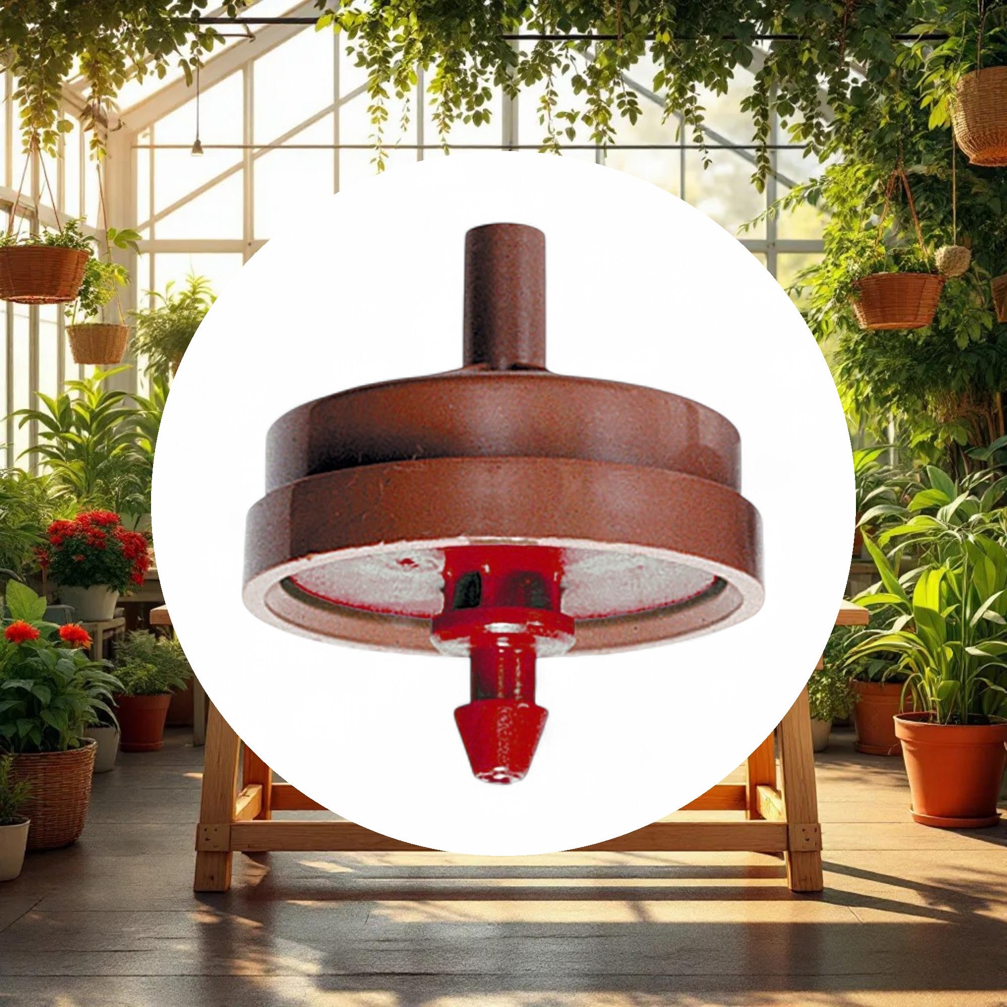Netafim Woodpecker Pressure Compensating Dripper 0.53GPH Brown/Red (250pcs/Bag) - Image 3