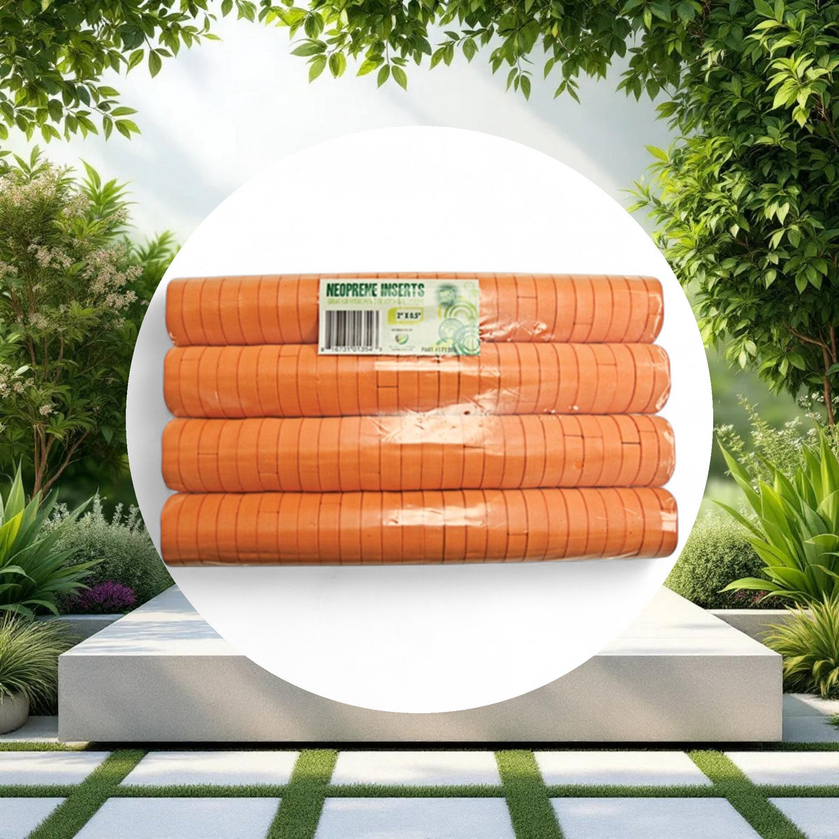 GROW1 Neoprene Inserts Orange 2in (100pcs/Pack) - Image 2