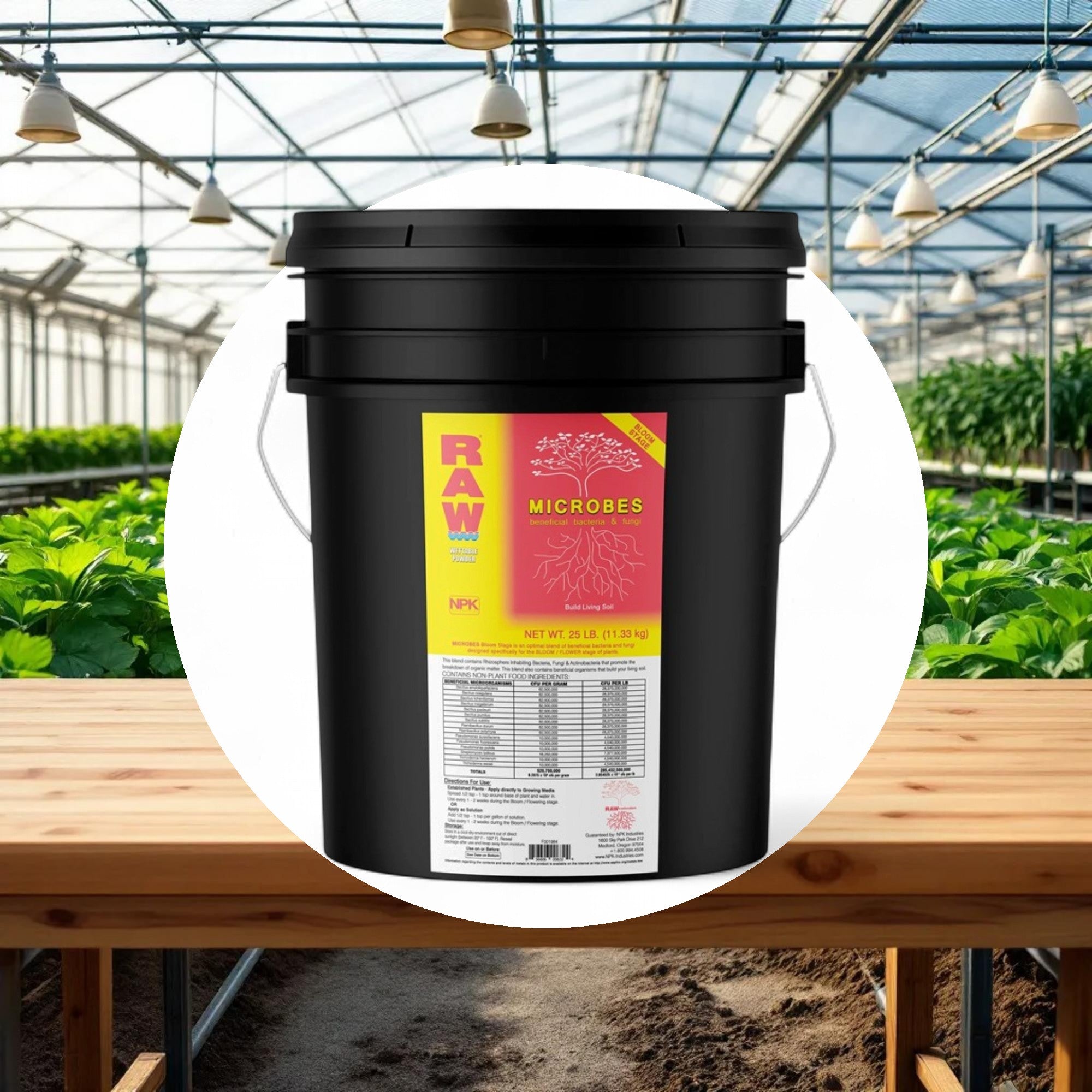 NPK RAW Microbes Bloom Stage 25lbs - Image 2
