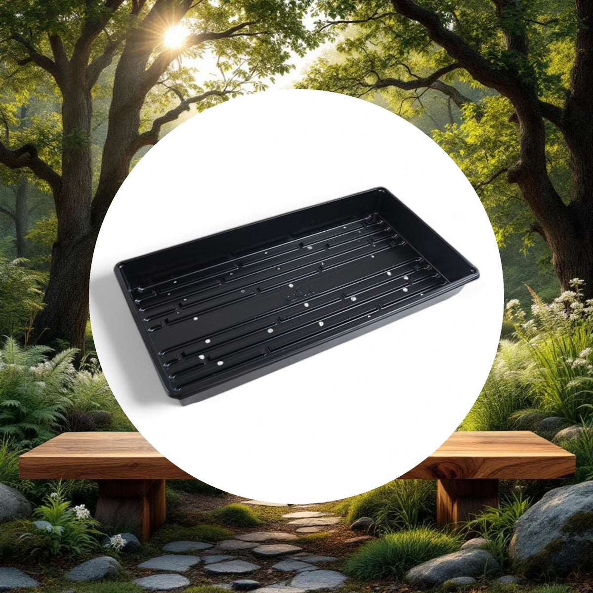 GROW1 Standard Propagation Tray w/ Drain Holes (10in x 20in x 2.25in) - Image 5