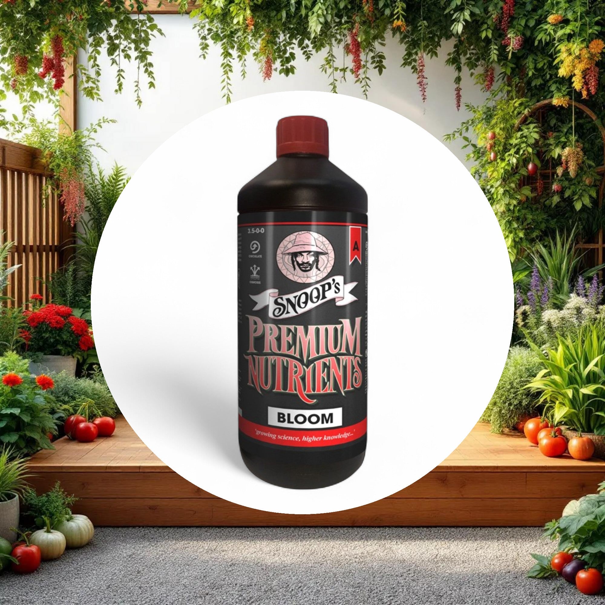 Snoop's Premium Nutrients Bloom A Circulating 1ltr 3.5-0-0 (Hydro Recirculating) - Image 5