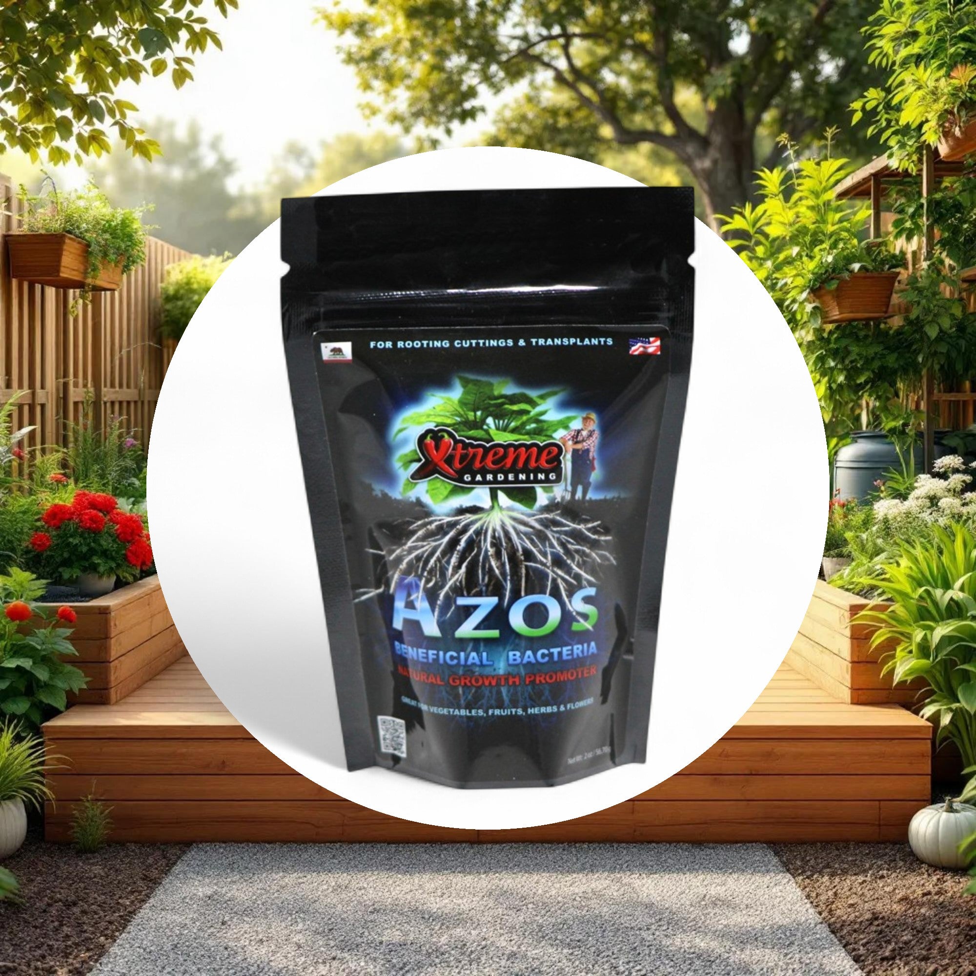 Xtreme Gardening AZOS Beneficial Bacteria Natural Growth Promoter 2oz - Image 5
