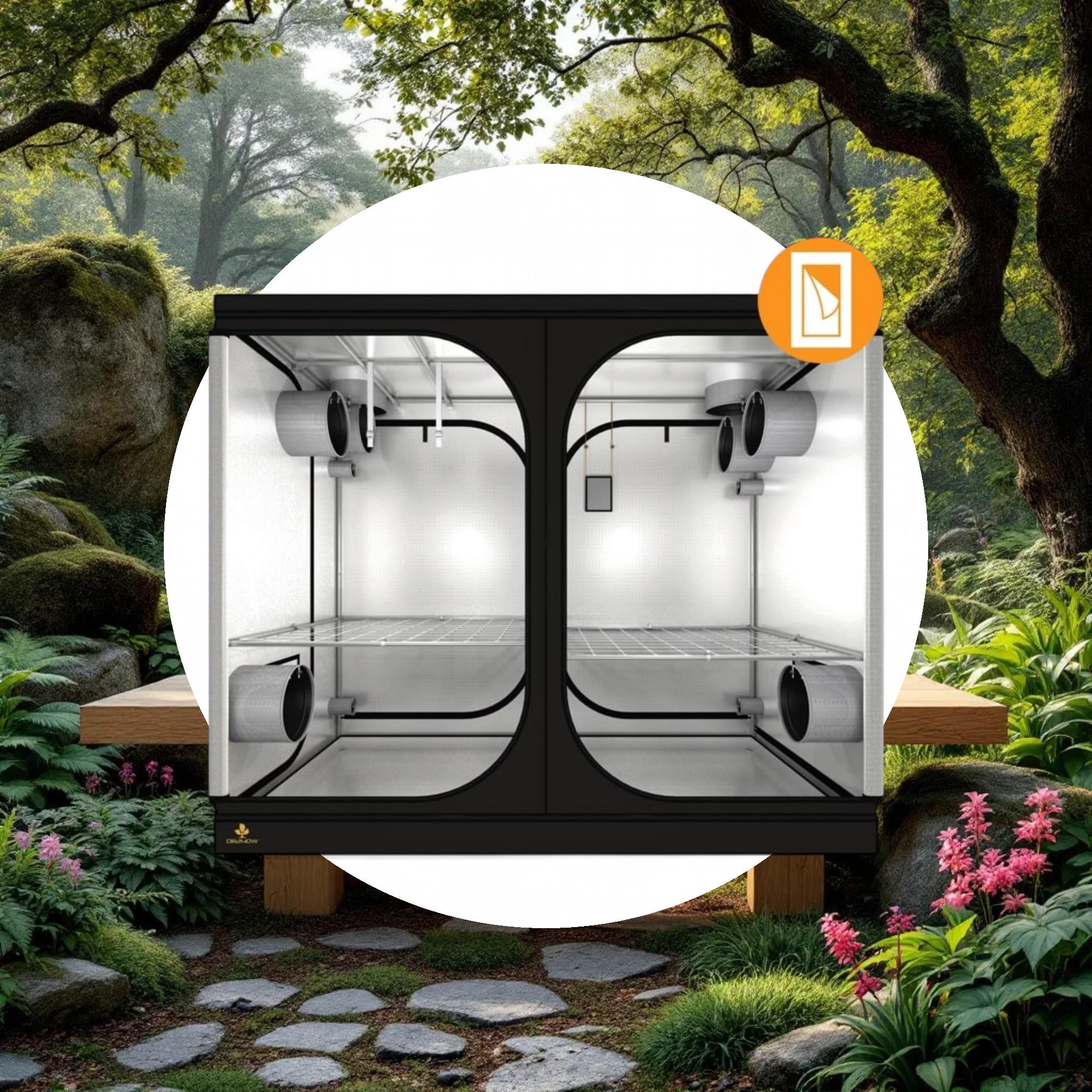 Secret Jardin Dark Room 240 Wide v3.0 (8' x 4' x 6 2/3') - Image 5