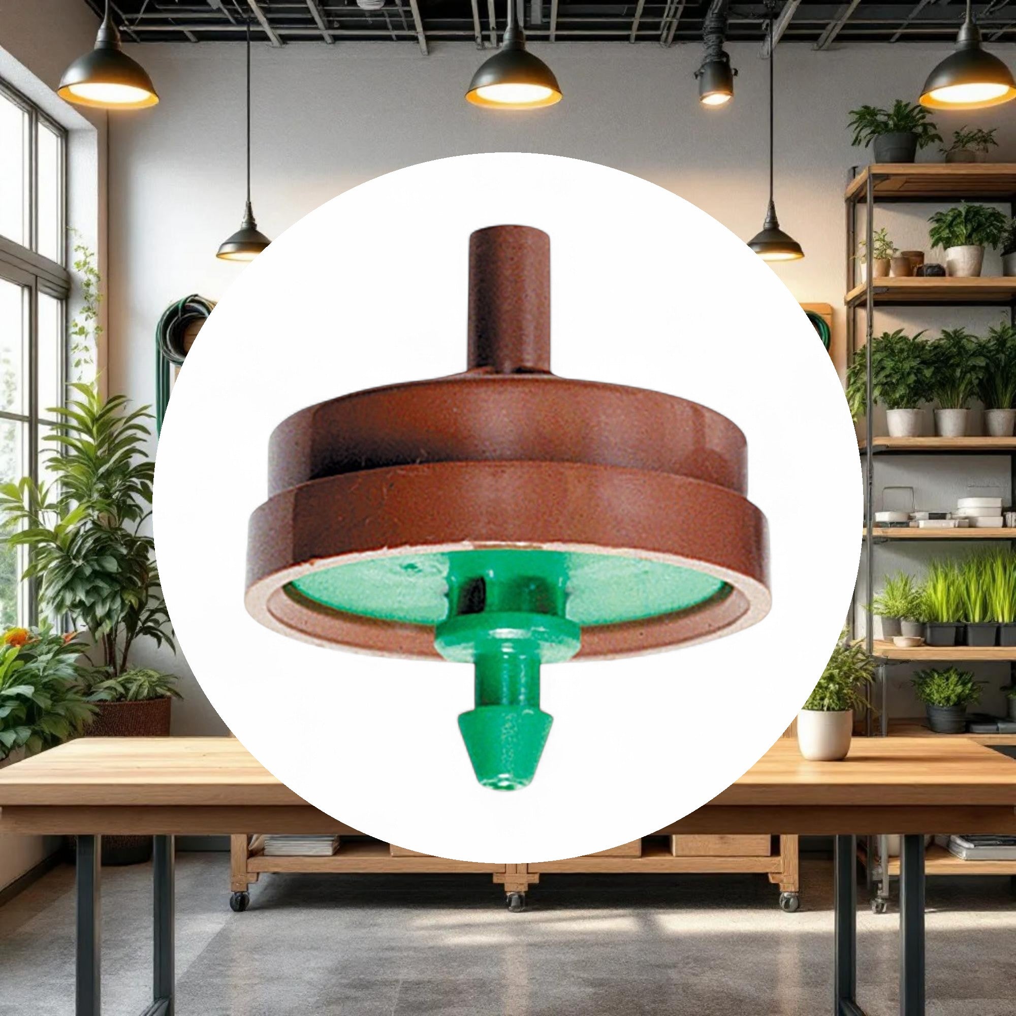 Netafim Woodpecker Pressure Compensating Dripper 2.0GPH Brown/Green (250pcs/Bag) - Image 2