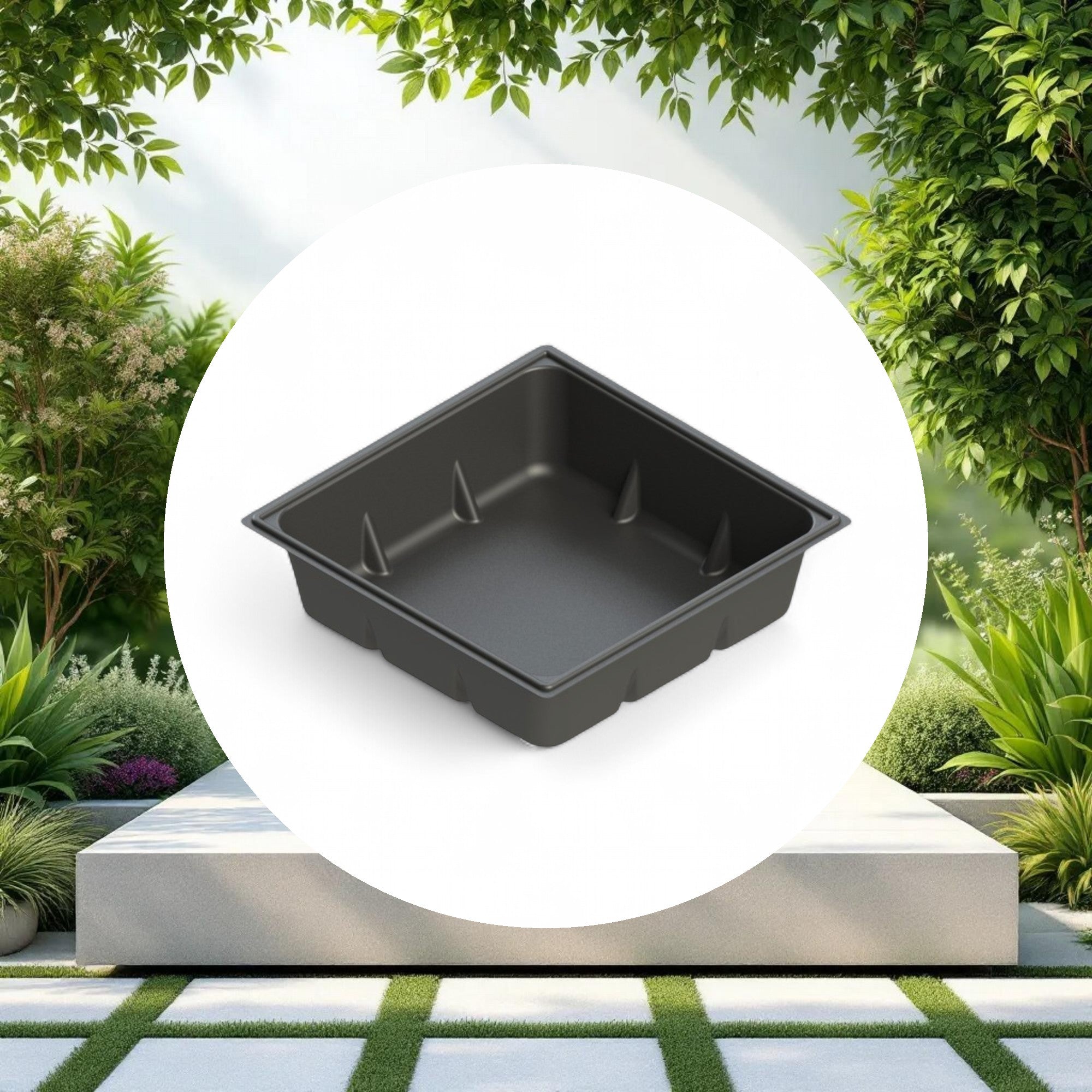70 Gallon Reservoir, Black, Square - Image 2