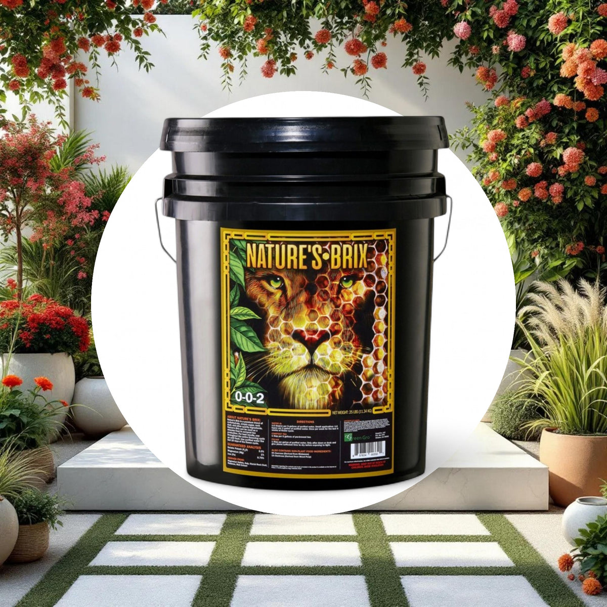 Green Gro Nature's Brix 25lb - Image 2