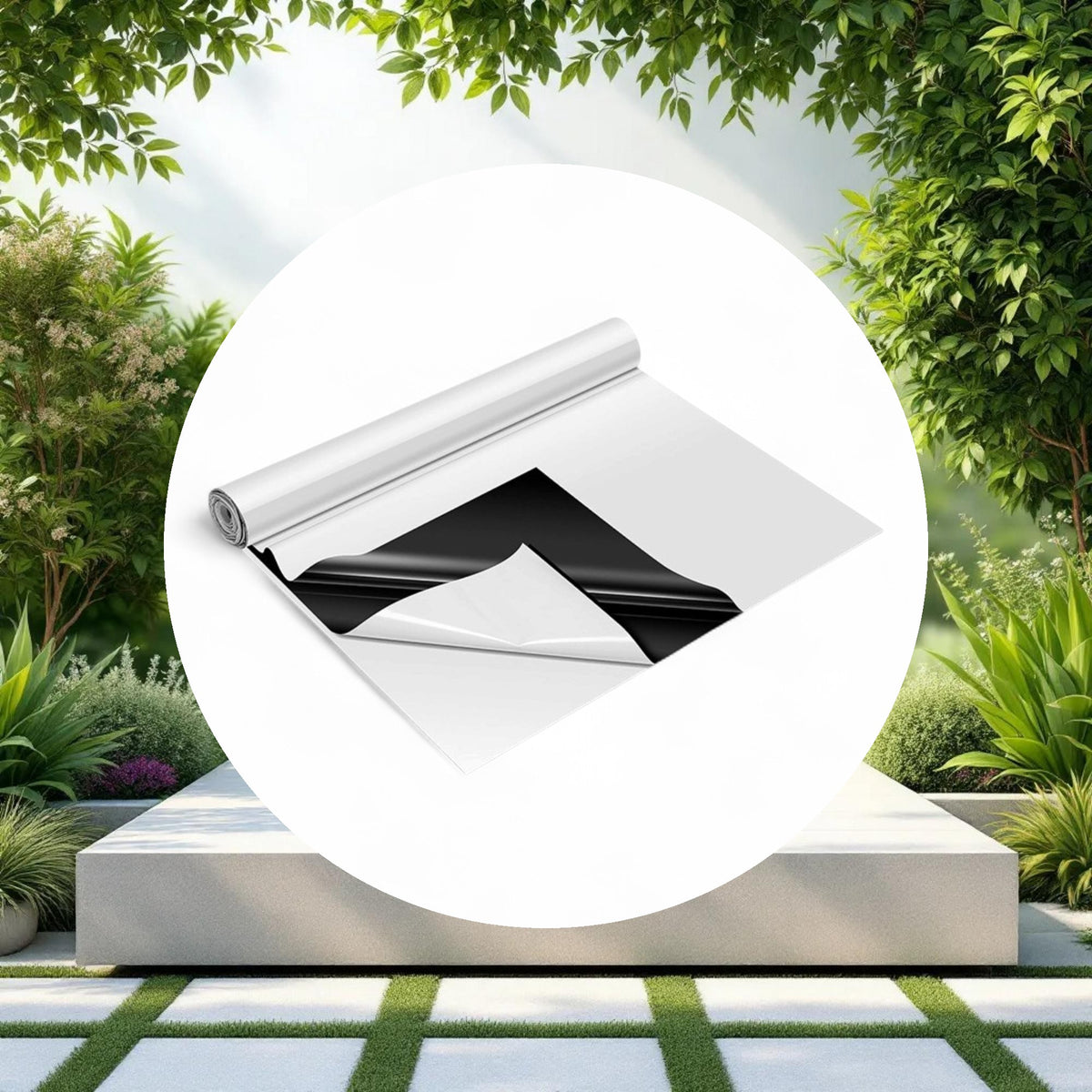 Panda Film Black and White Poly Film Roll 7mil 32ft x 100ft (3 Year) - Image 2