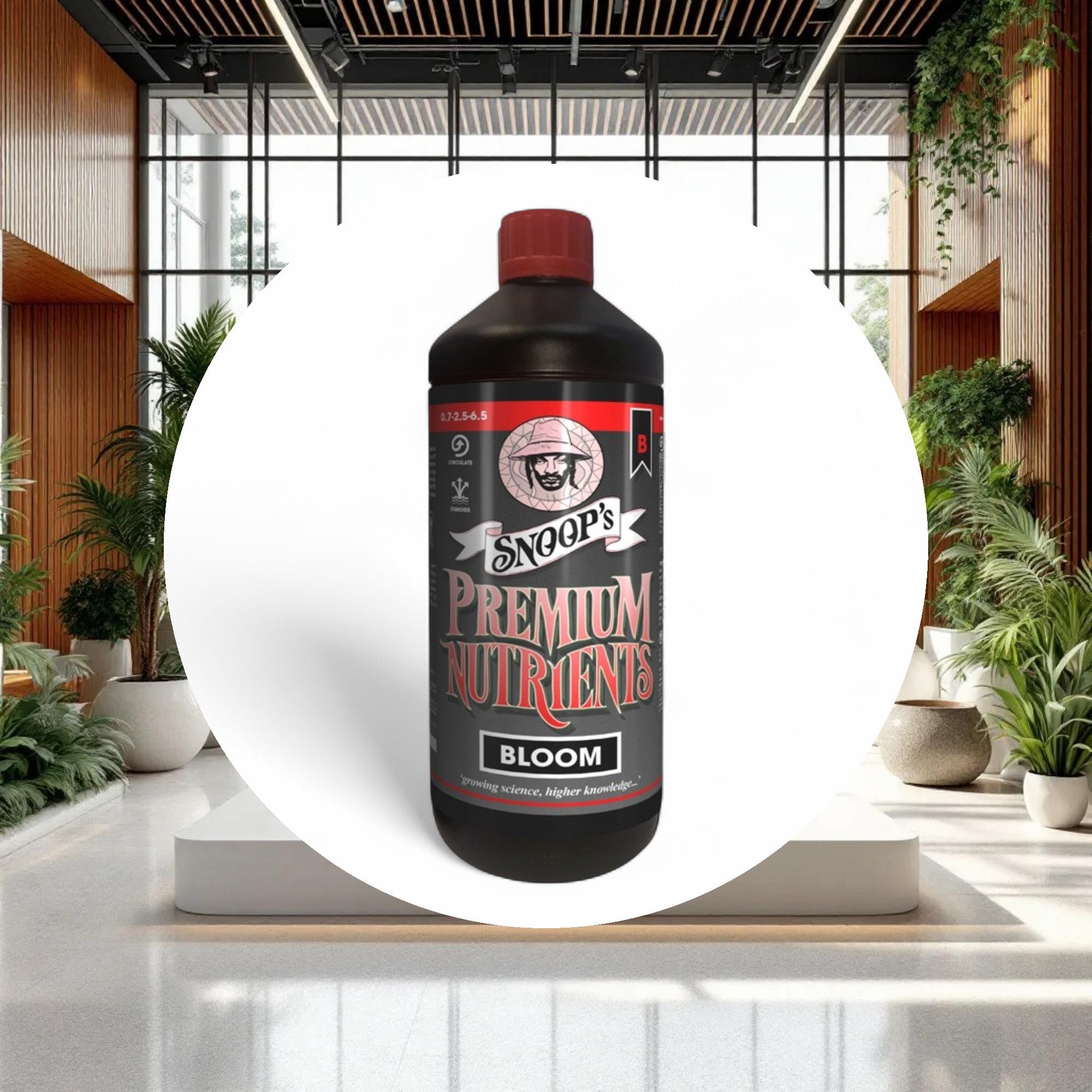 Snoop's Premium Nutrients Bloom B Non-Circulating 1ltr 0.7-2.5-6.7 (Soil, Hydro Run To Waste) - Image 4