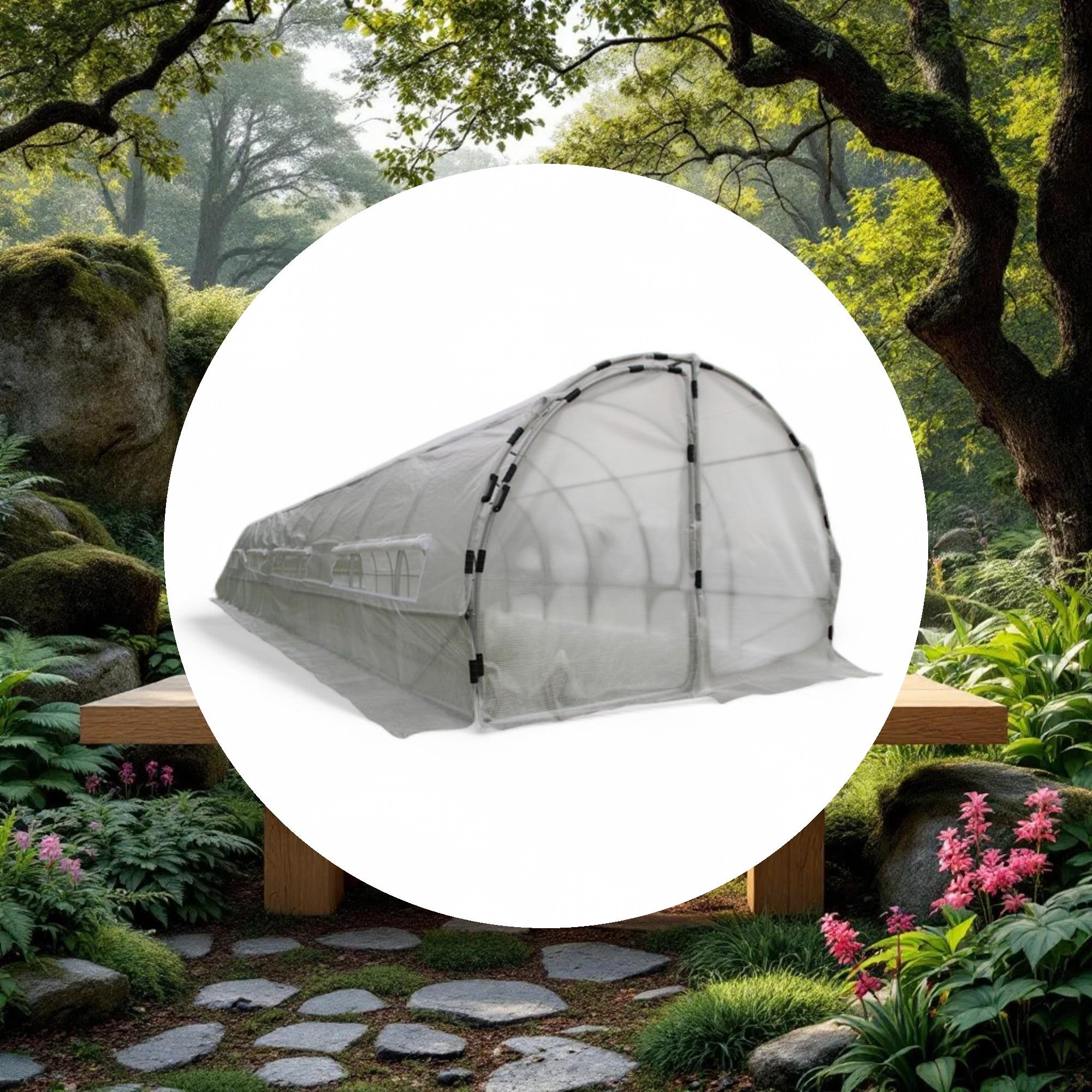 GROW1 Hoop House Replacement Cover (40ft x 10ft x 6.5ft) - Image 5