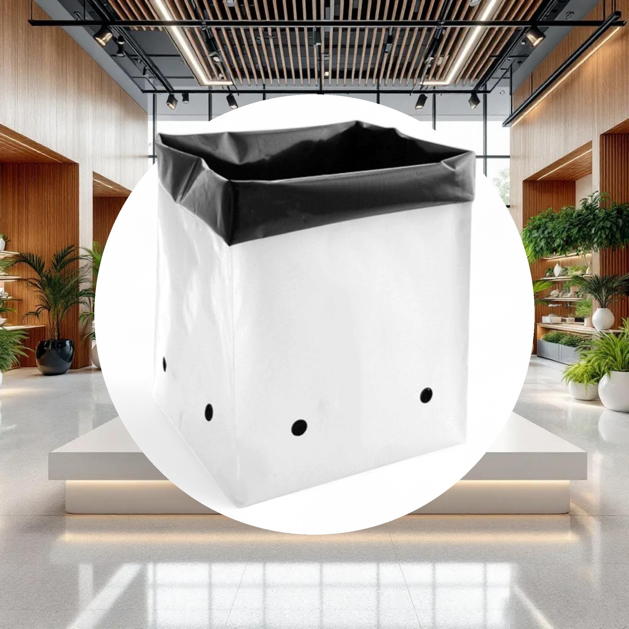 GROW1 PE Grow Bags Black & White 7 Gallon (25pcs/Pack) - Image 3