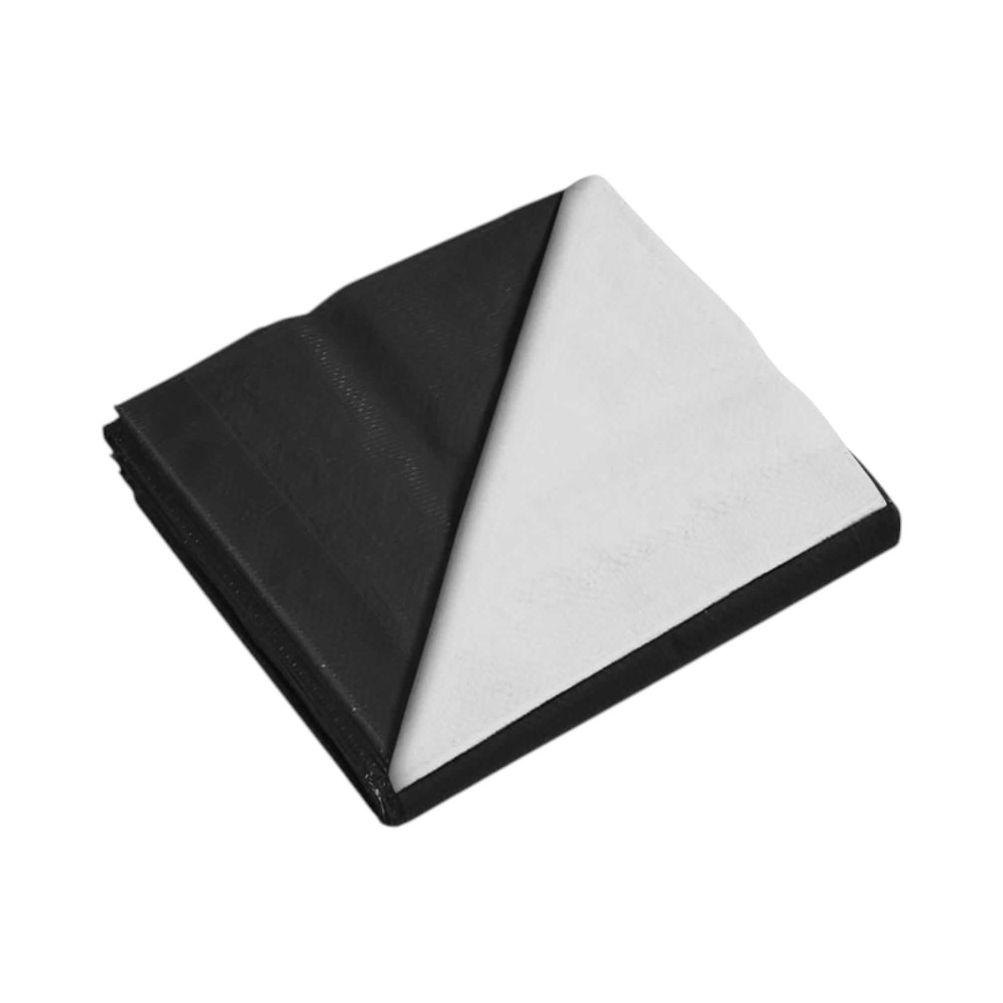 24'x100' Black & White Woven Blackout Light Deprivation Film 9 Mil