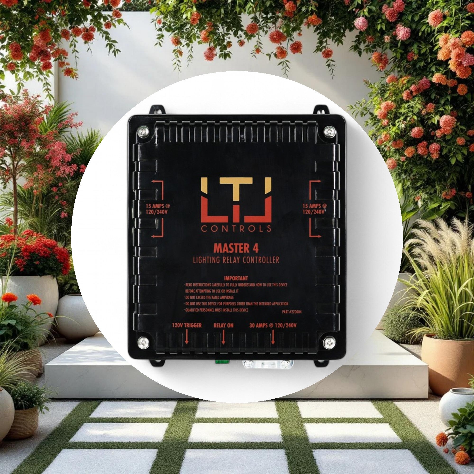 LTL Controls MASTER 4 Lighting Relay Controller w/o Timer (120V & 240V Universal Plug) - Image 5