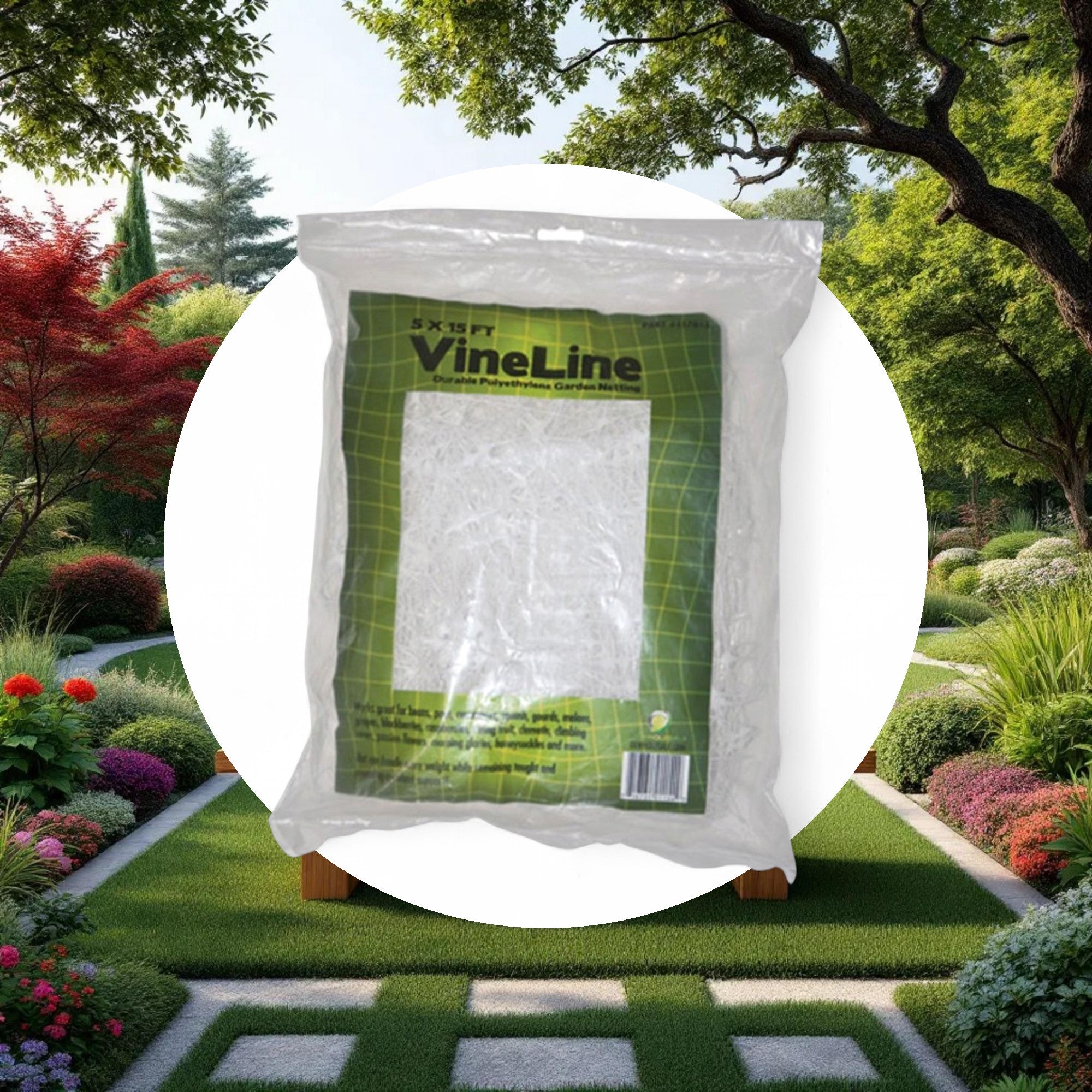 VineLine Durable Plastic Trellis Netting White 5ft x 30ft - Image 4