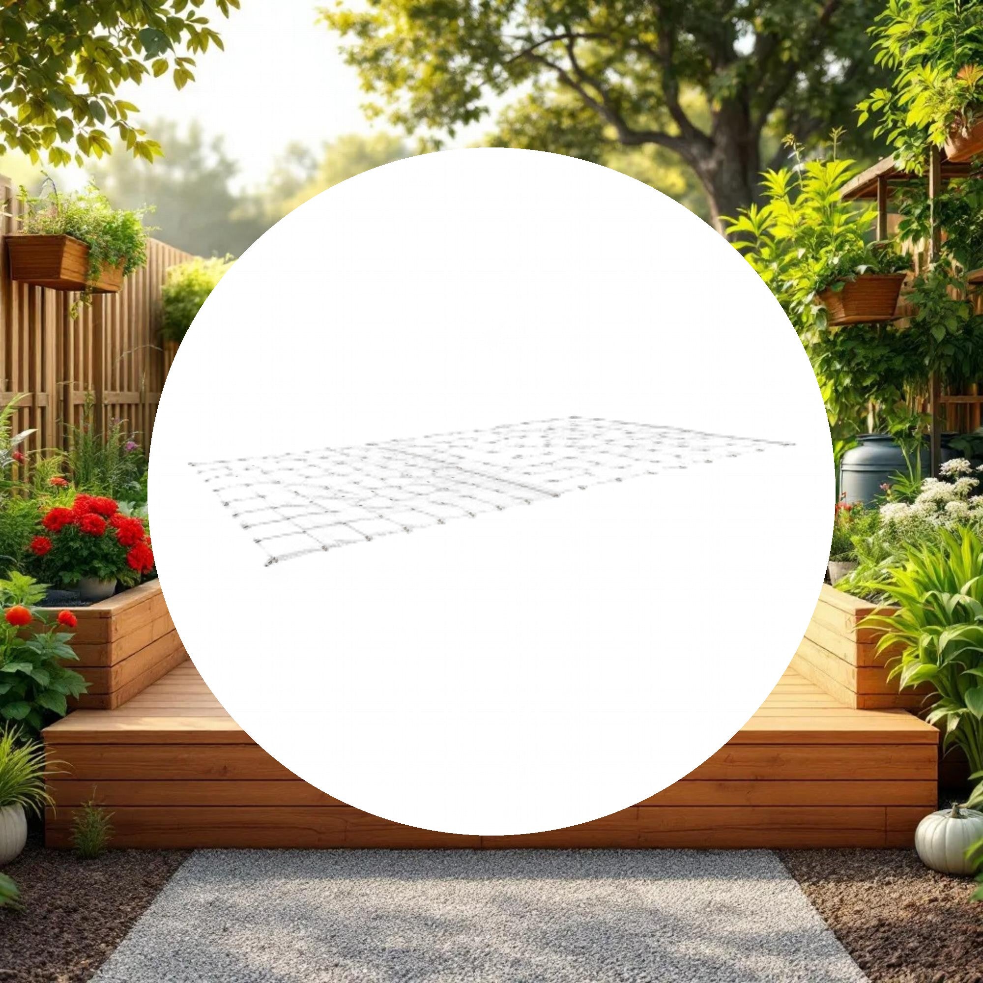 GROW1 Grow Tent Flexible Trellis Netting 5ft x 10ft (4in Holes) - Image 5