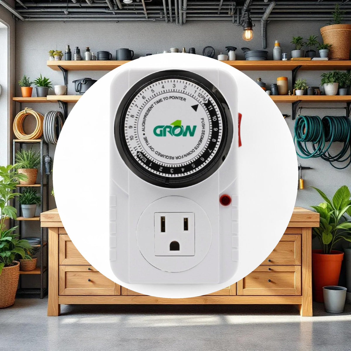 Grow1 120V Single Outlet Mechanical Timer - Image 4