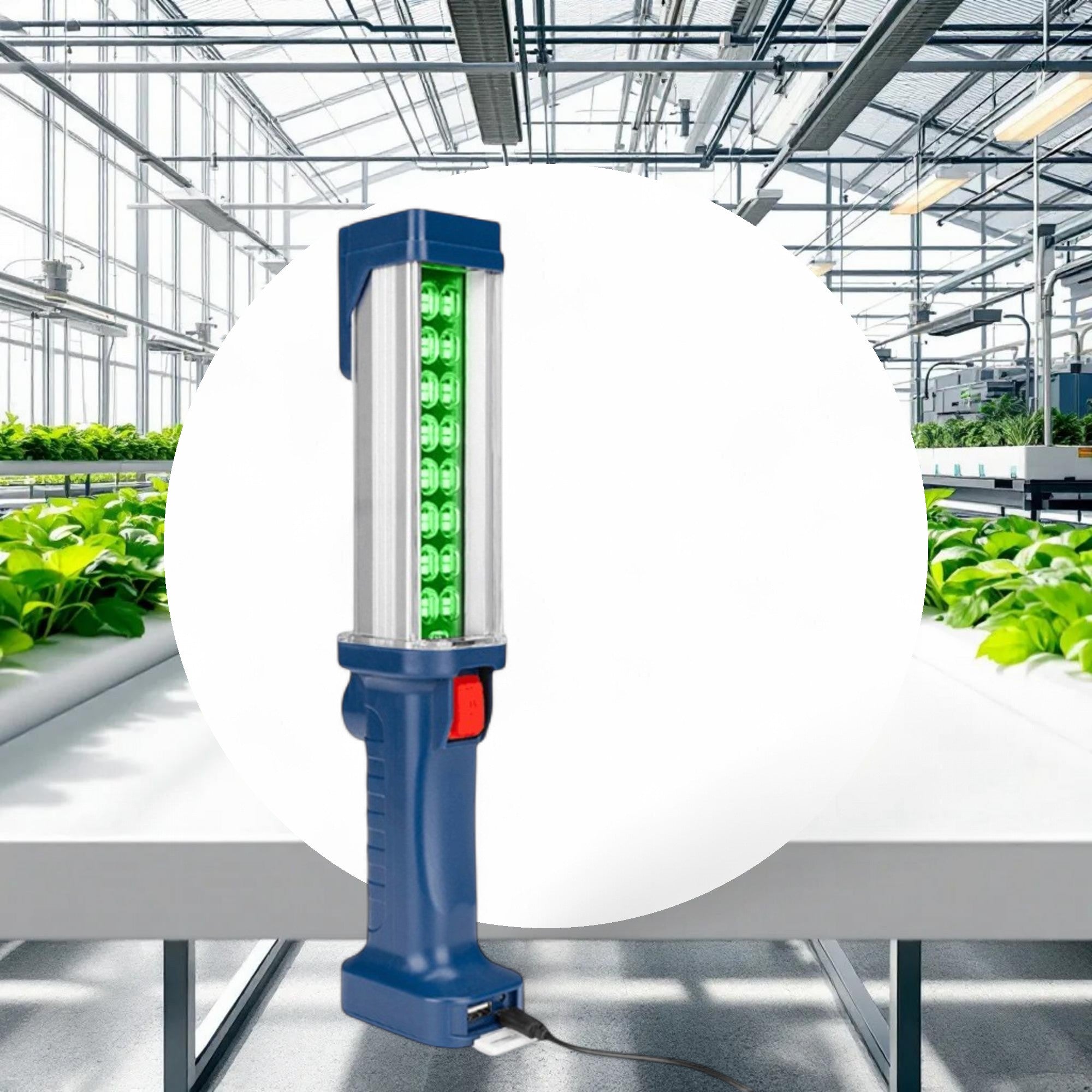 Green LED Rechargeable Work Light - Image 2