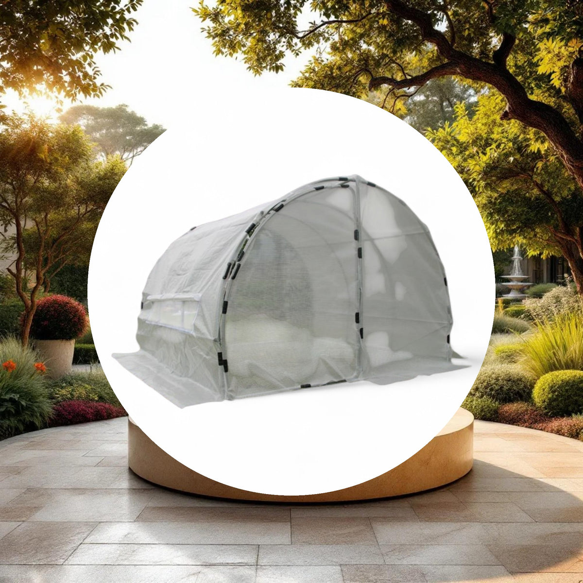 GROW1 Heavy-Duty Greenhouse Hoop House (10ft x 10ft x 6.5ft) - Image 2