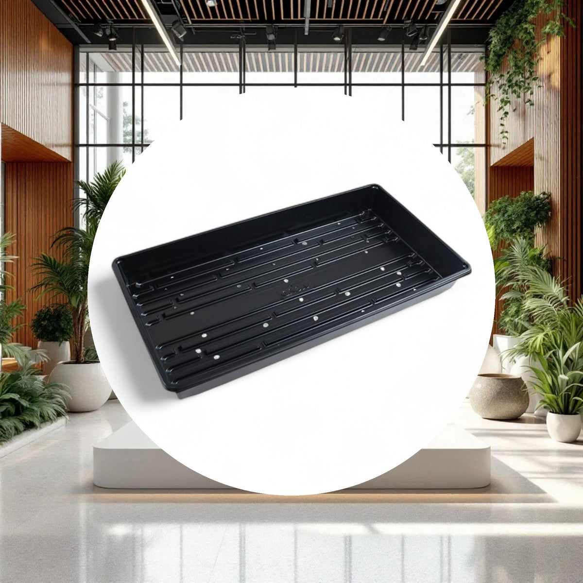 GROW1 Standard Propagation Tray w/ Drain Holes (10in x 20in x 2.25in) - Image 3