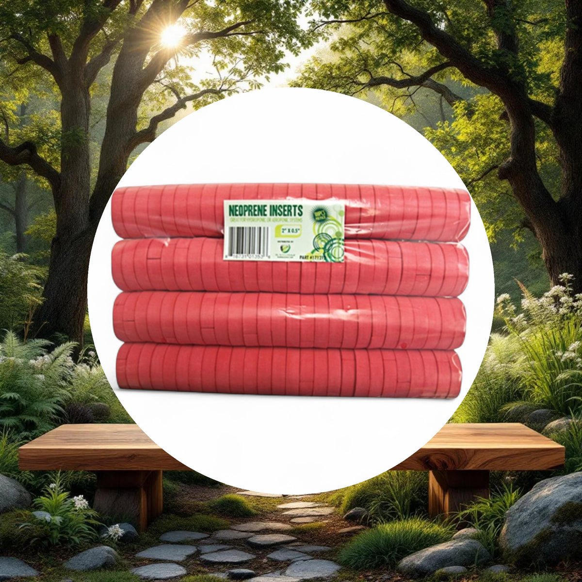 GROW1 Neoprene Inserts Red 2in (100pcs/Pack) - Image 5