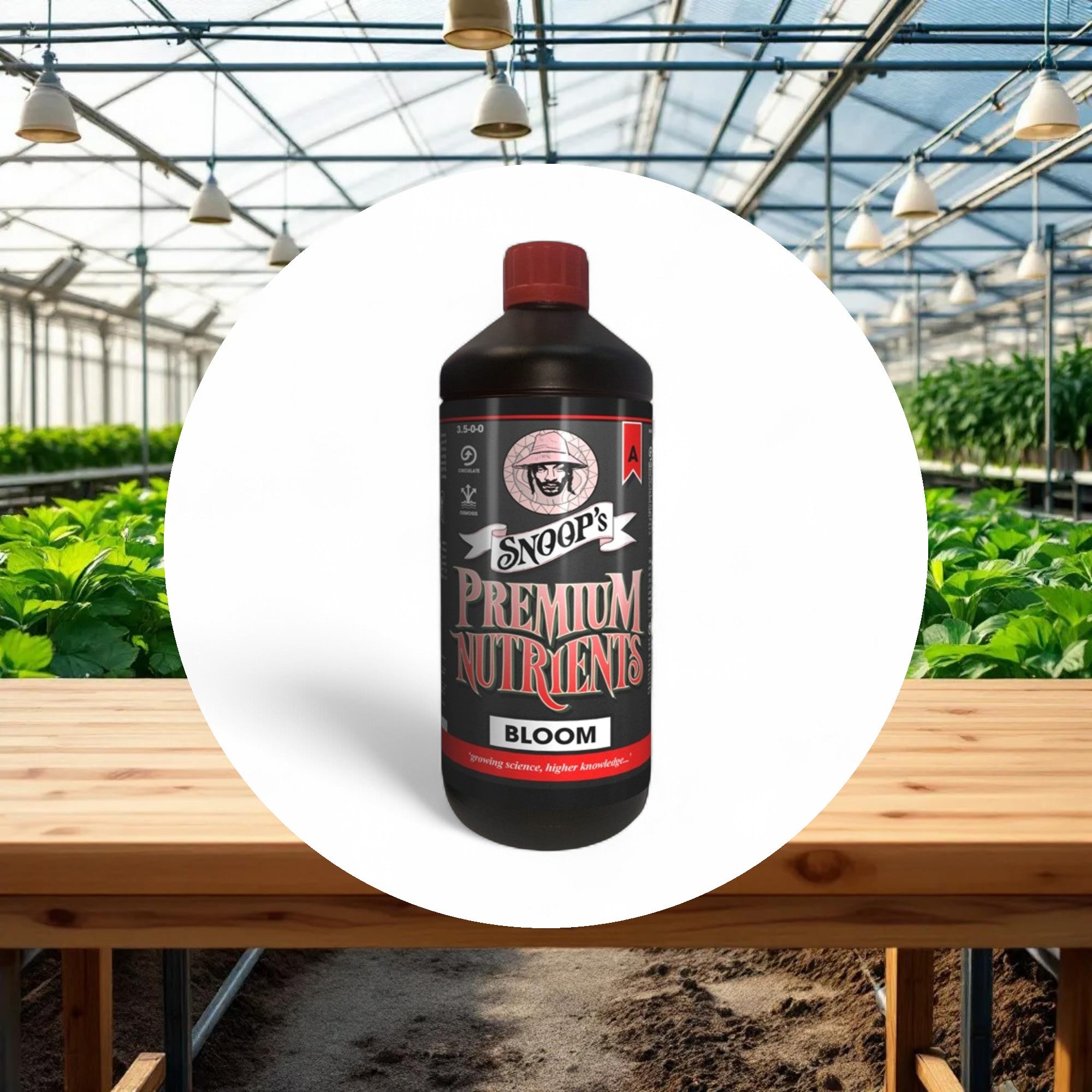 Snoop's Premium Nutrients Bloom A Non-Circulating 10ltr 3.1-0-0 (Soil, Hydro Run To Waste) - Image 2