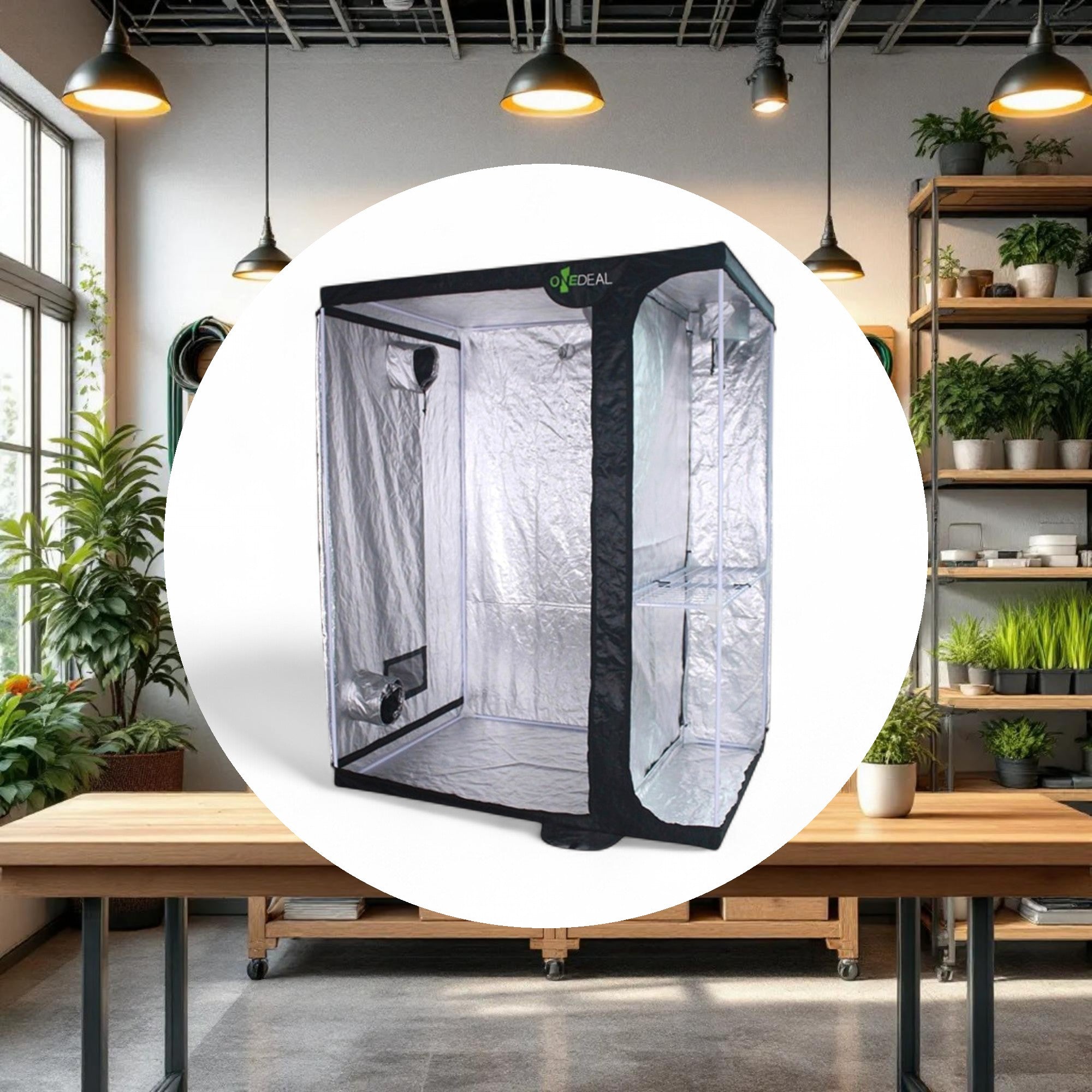 OneDeal VegFlower Grow Tent 5ft 4in x 4ft x 6ft 8in - Image 3