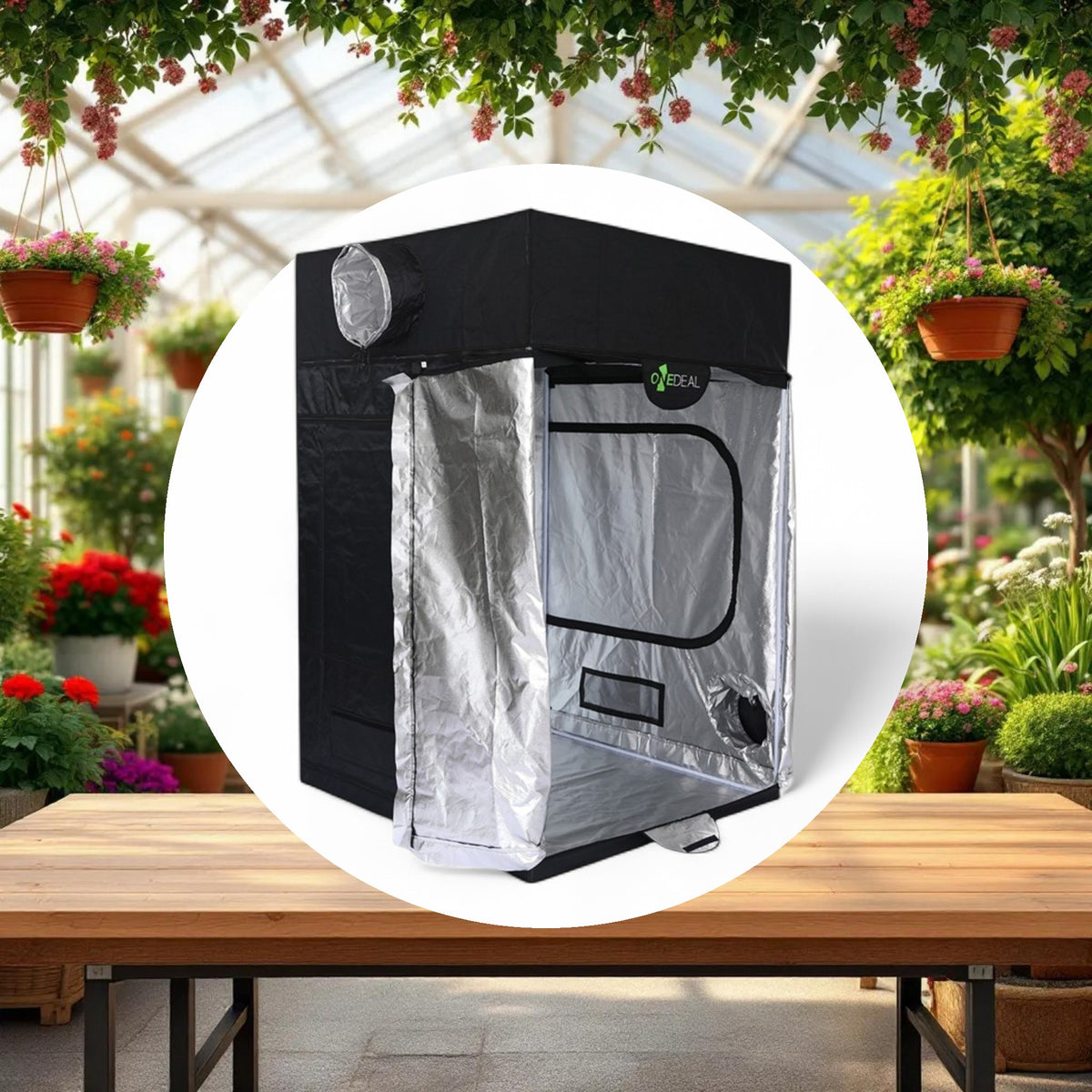 OneDeal Grow Tent 4ft x 4ft x 6ft - Image 4