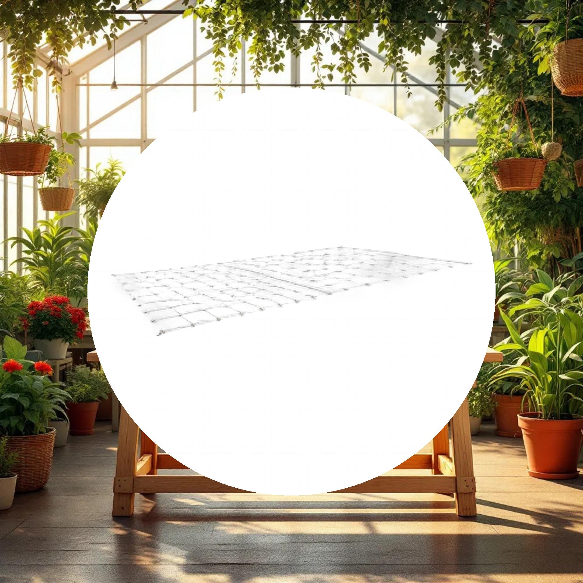 GROW1 Grow Tent Flexible Trellis Netting 5ft x 10ft (6in Holes) - Image 2