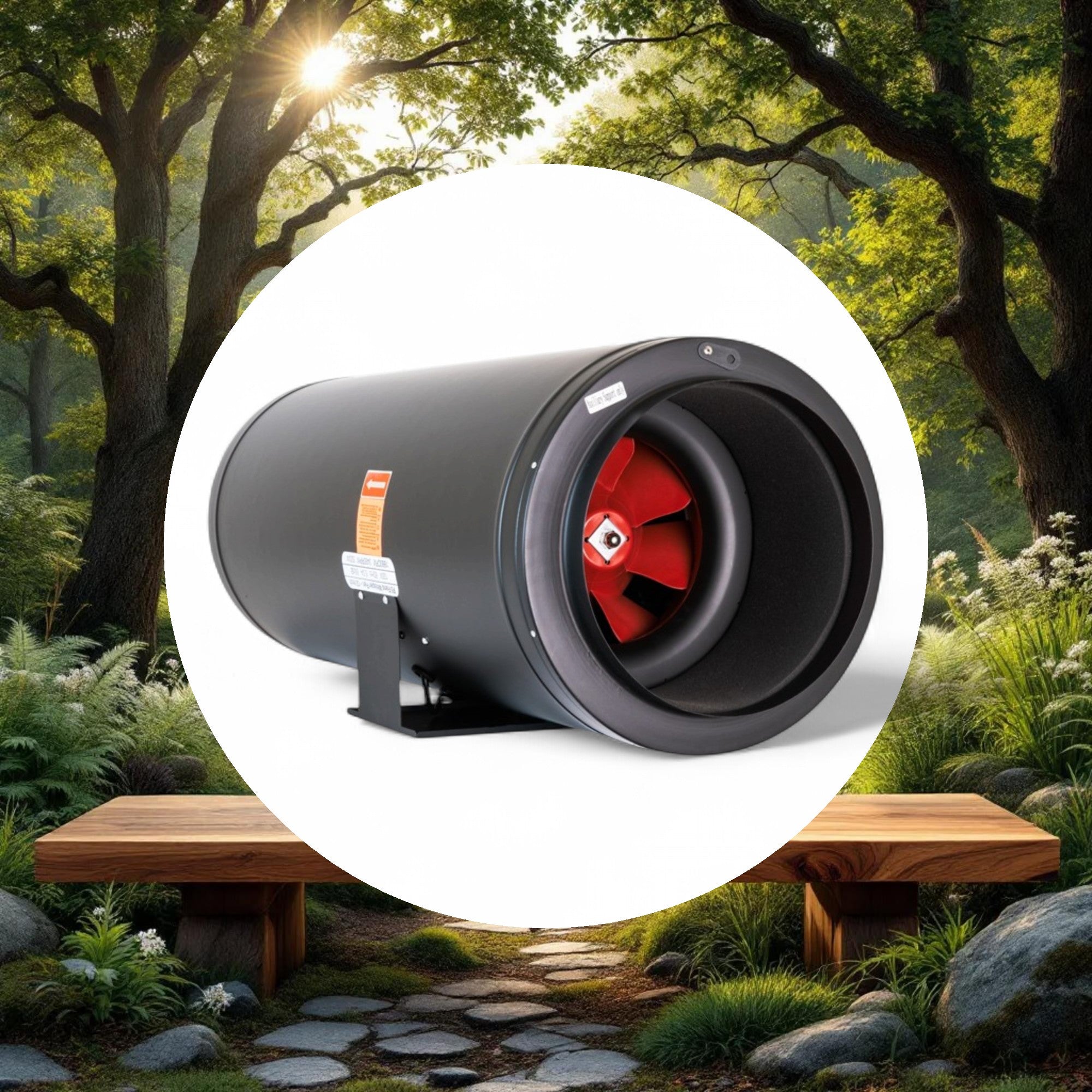 F5 Fans Inline Fan w/ Silencer 8in - Image 5