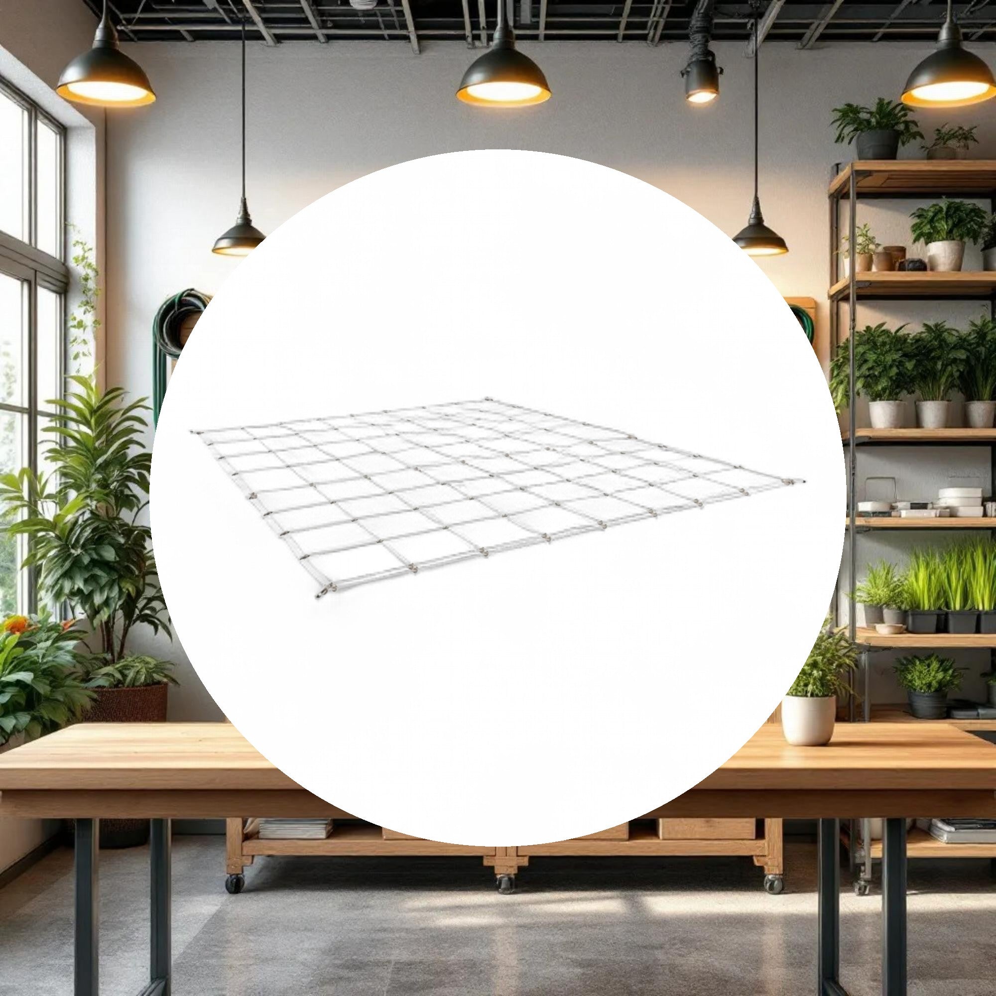 GROW1 Grow Tent Flexible Trellis Netting 5ft x 5ft (6in Holes) - Image 3