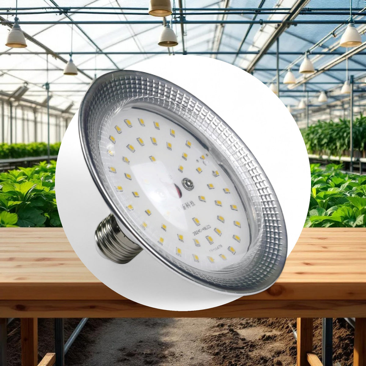 12W LED 4200k Grow LED Bulb e26 Socket - Image 2