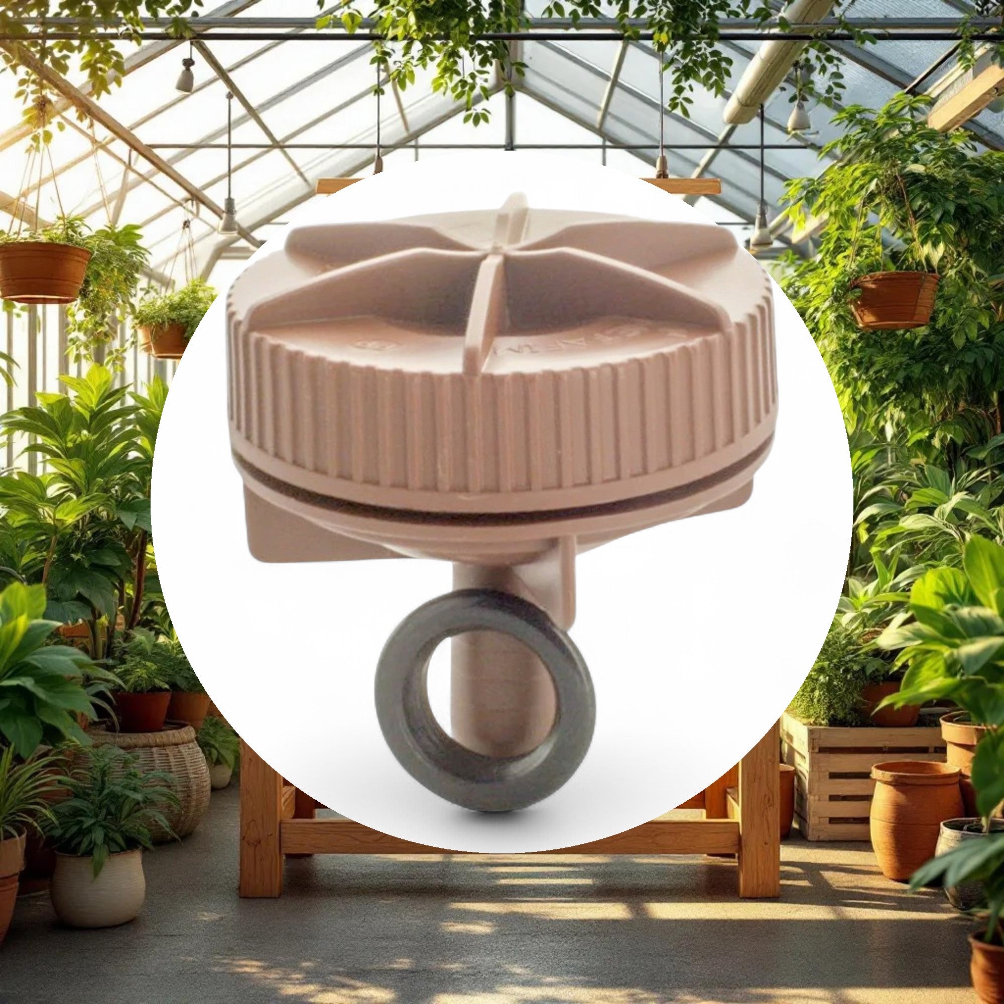 Netafim Automatic Flush Valve Insert Inlet w/ O-Ring - Image 3