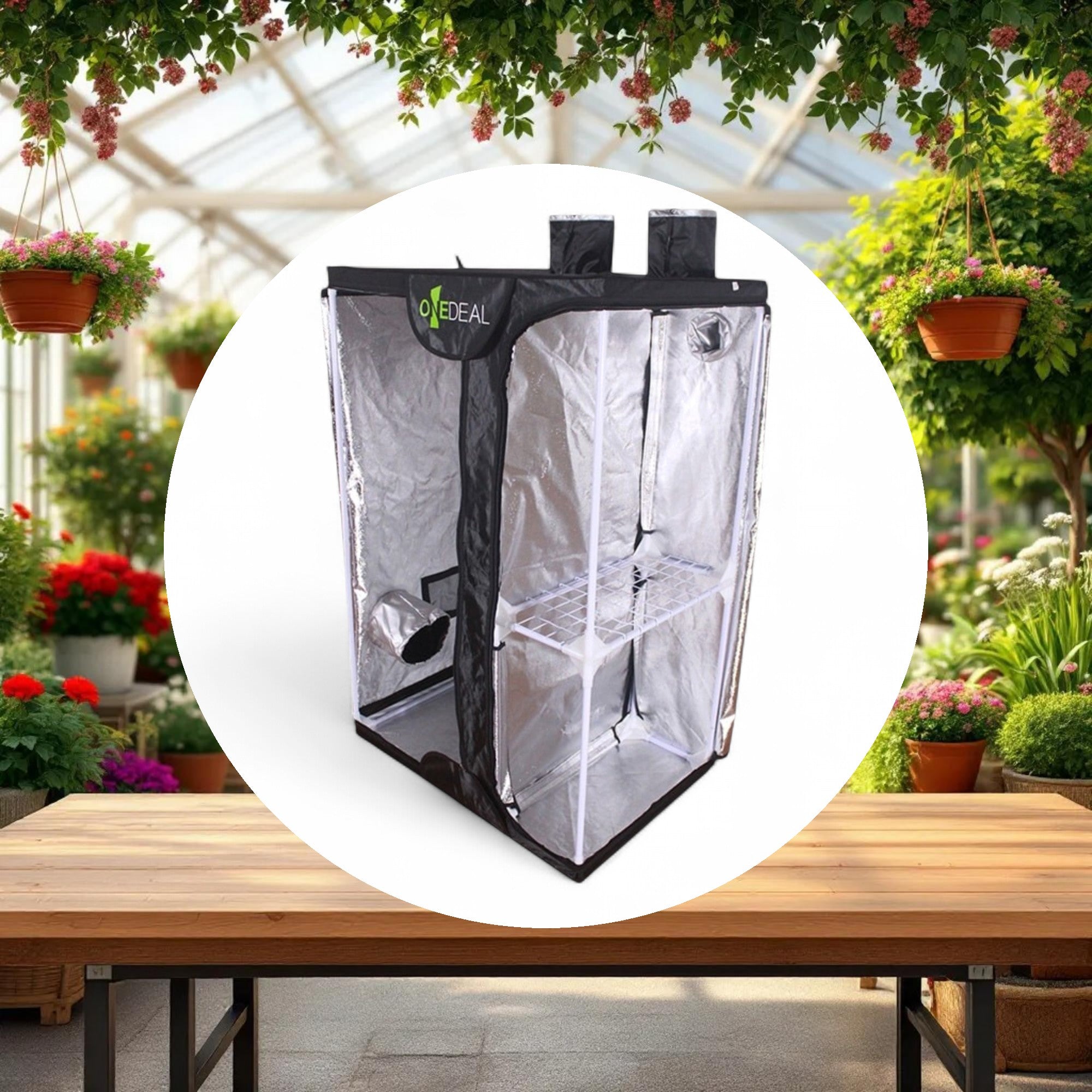 OneDeal VegFlower Grow Tent 3ft x 2ft x 4ft 4in - Image 4