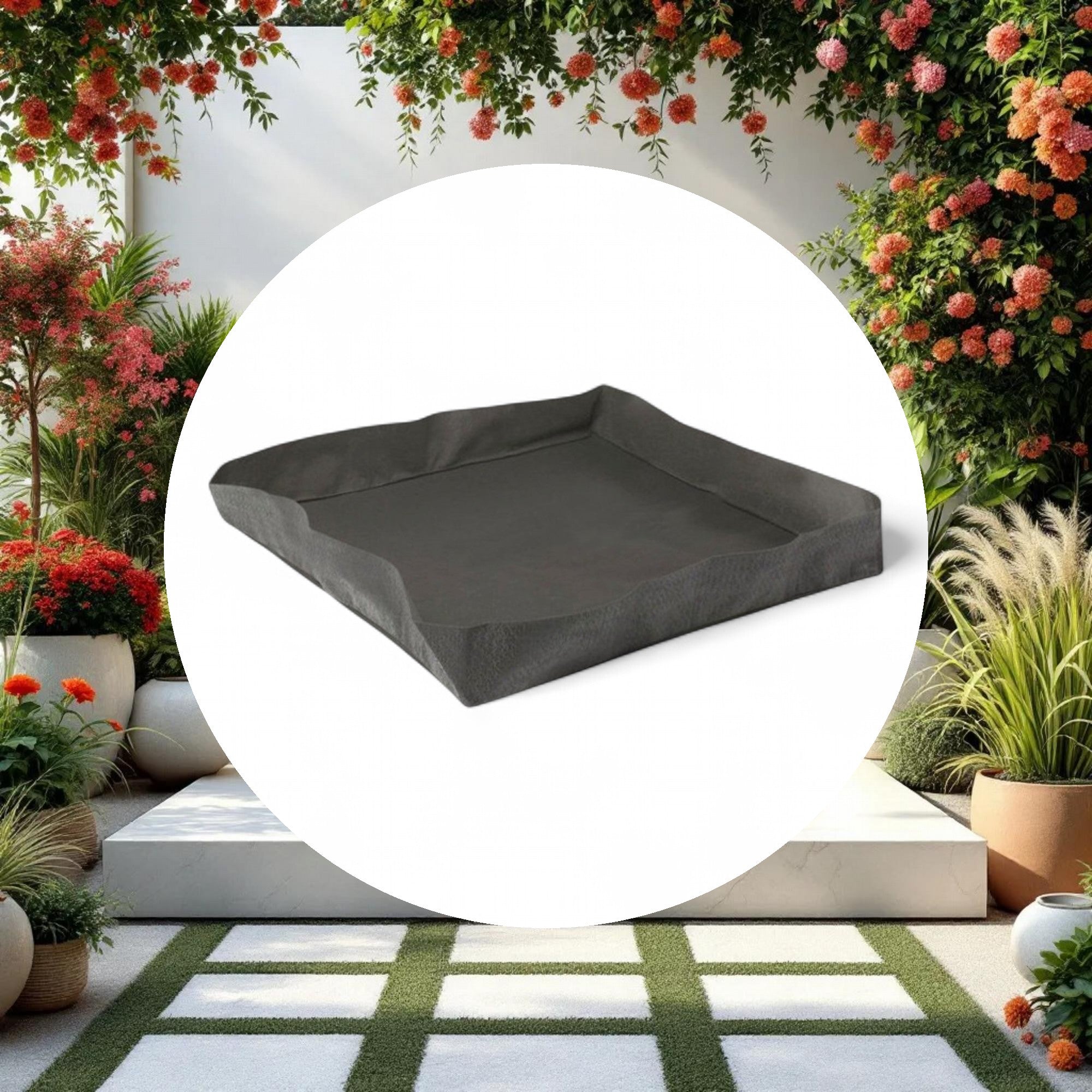 Prune Pots Fabric Tray Liner 4'x4'x12" - Image 2