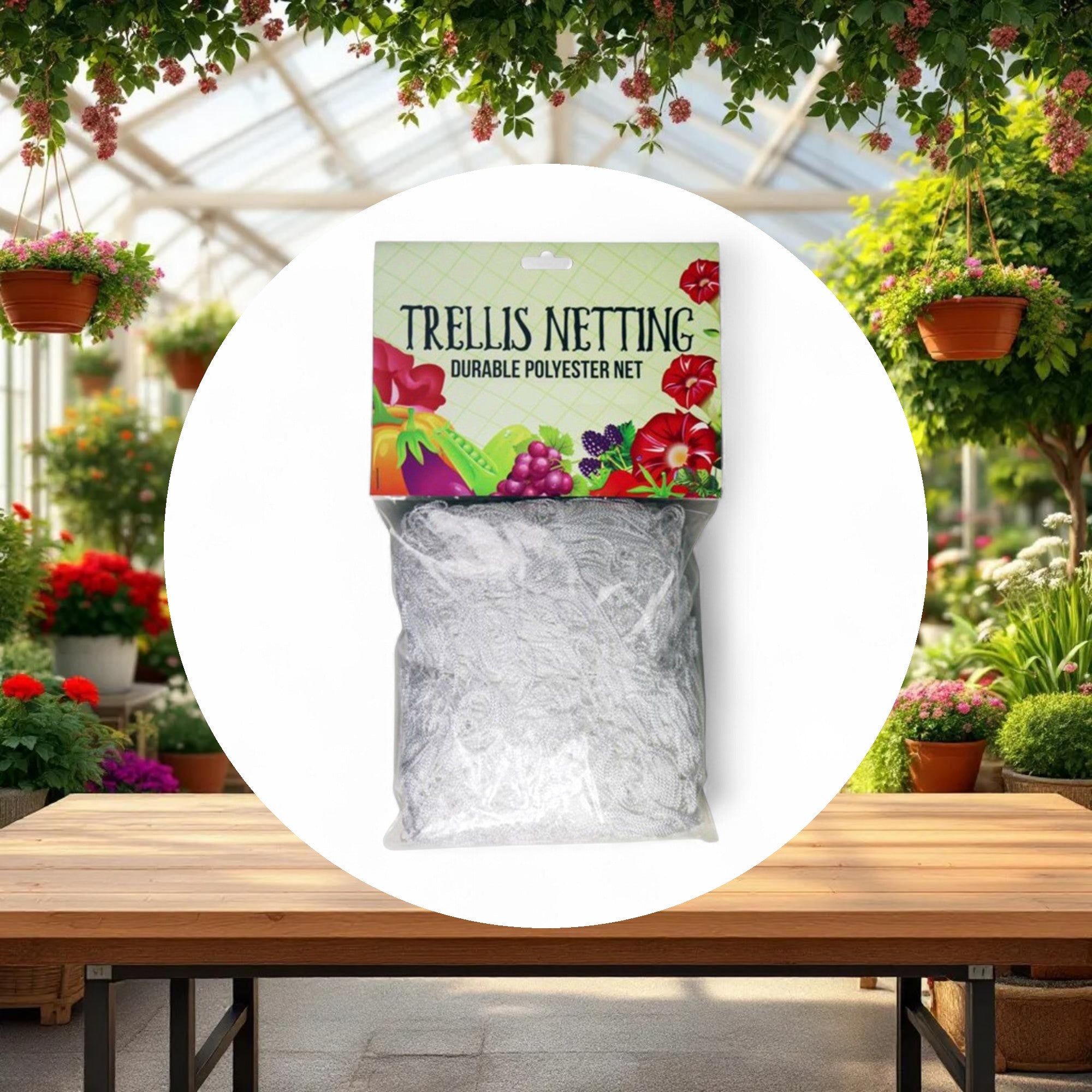 5'x60' Trellis Netting 3.5"x3.5" Squares - Image 3